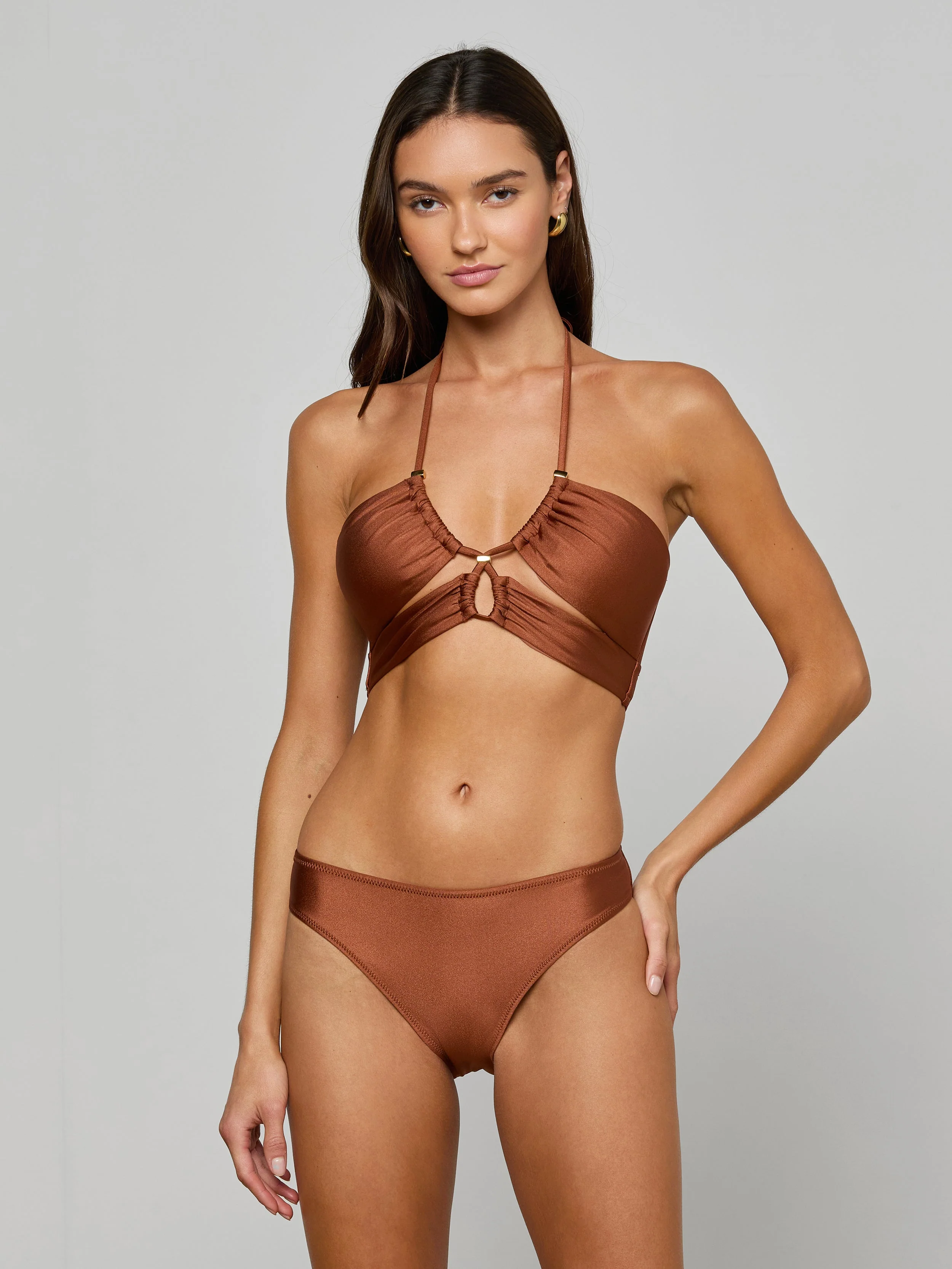 L'AGENCE - Sirena Halter Bikini Top