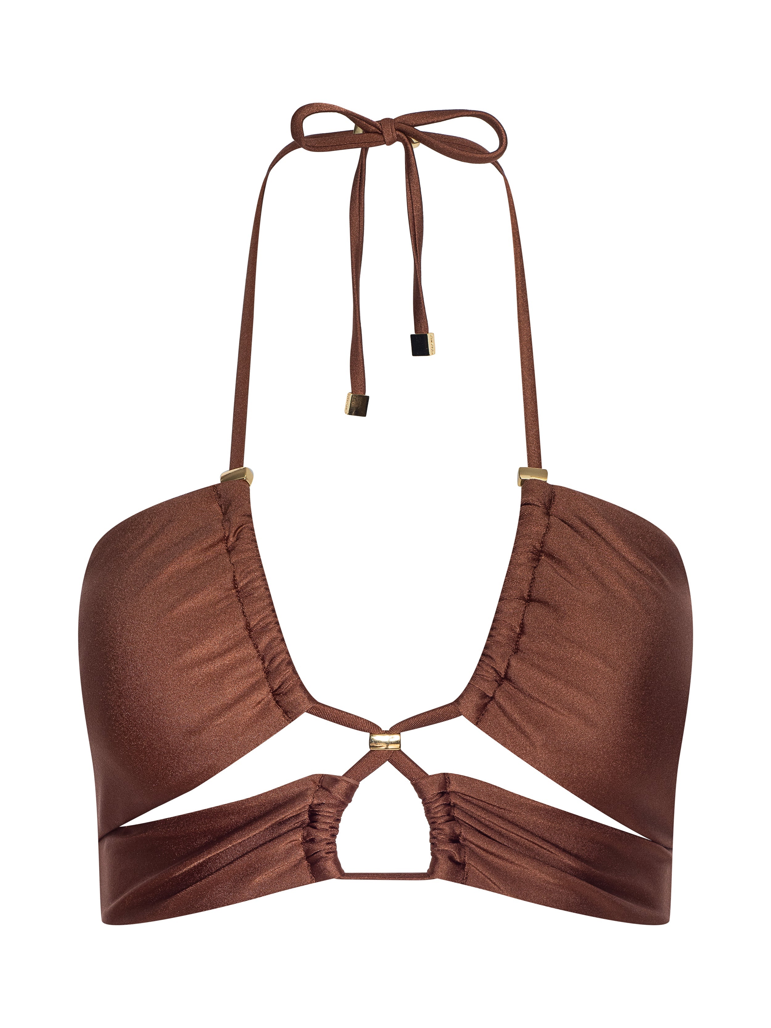 L'AGENCE - Sirena Halter Bikini Top - Image 8