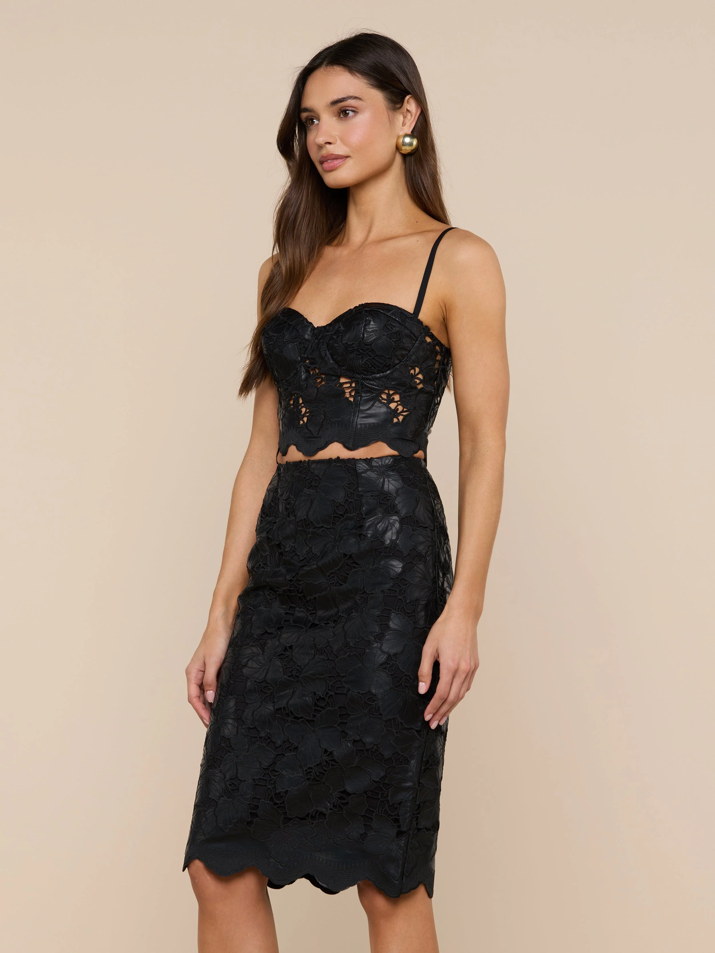 L'AGENCE - Sonya Vegan Leather Bustier - Image 2
