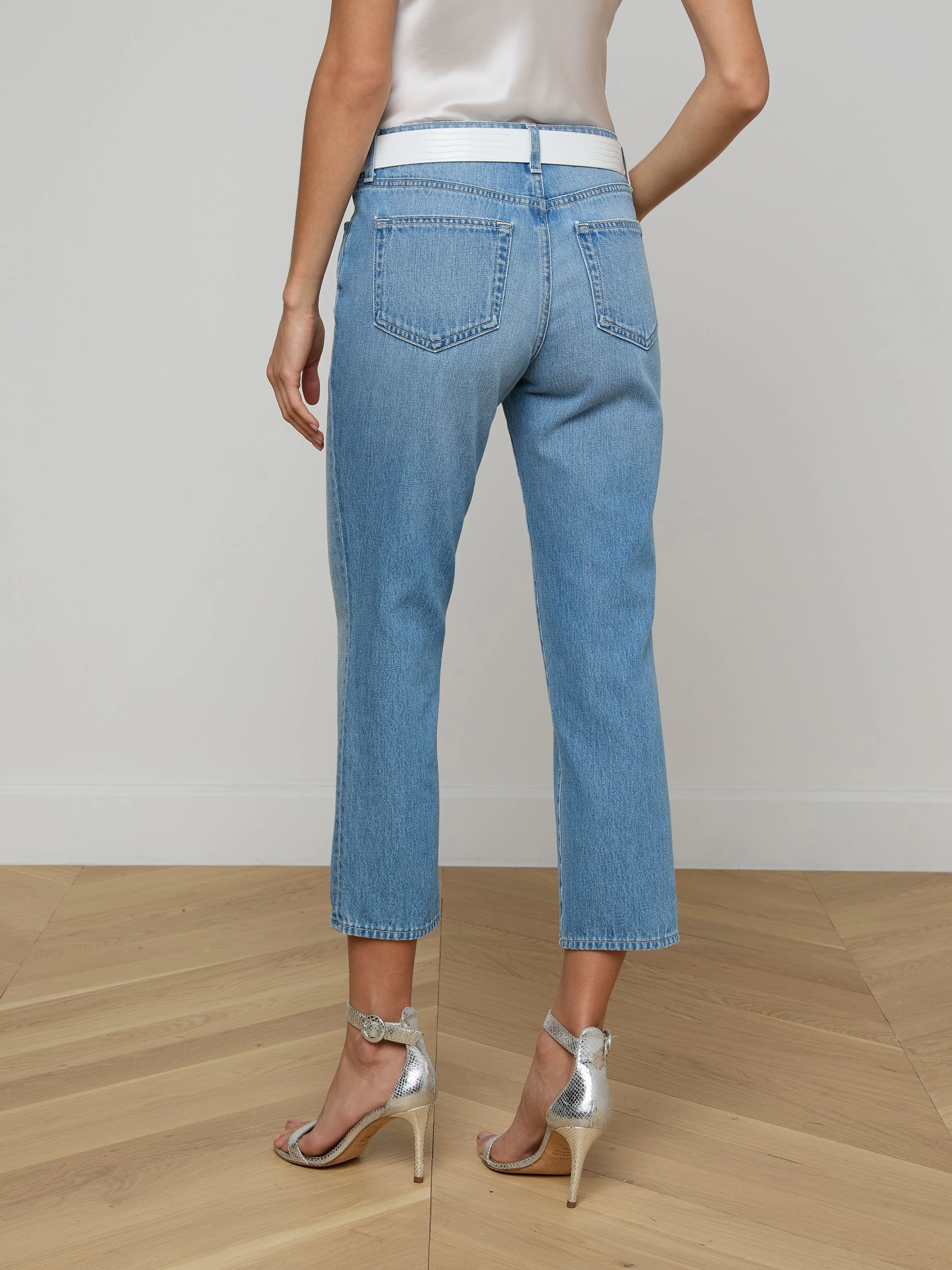 L'AGENCE - Thalina Cropped Stovepipe Jean - Image 4