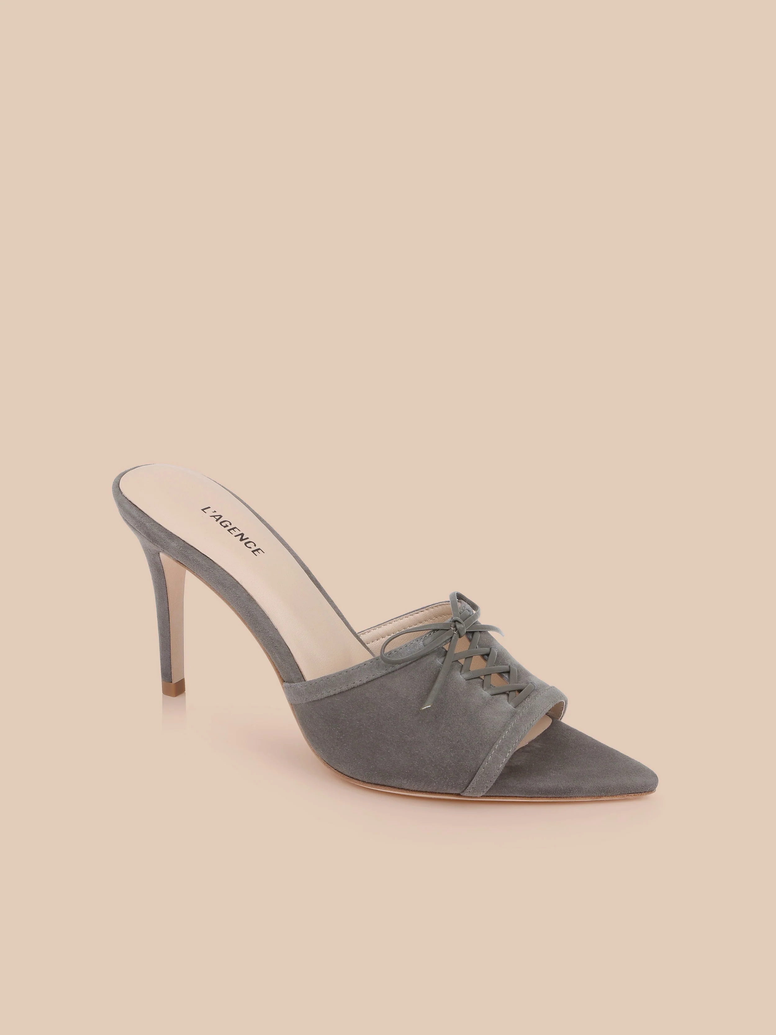 L'AGENCE - Thames Suede Sandal - Image 2