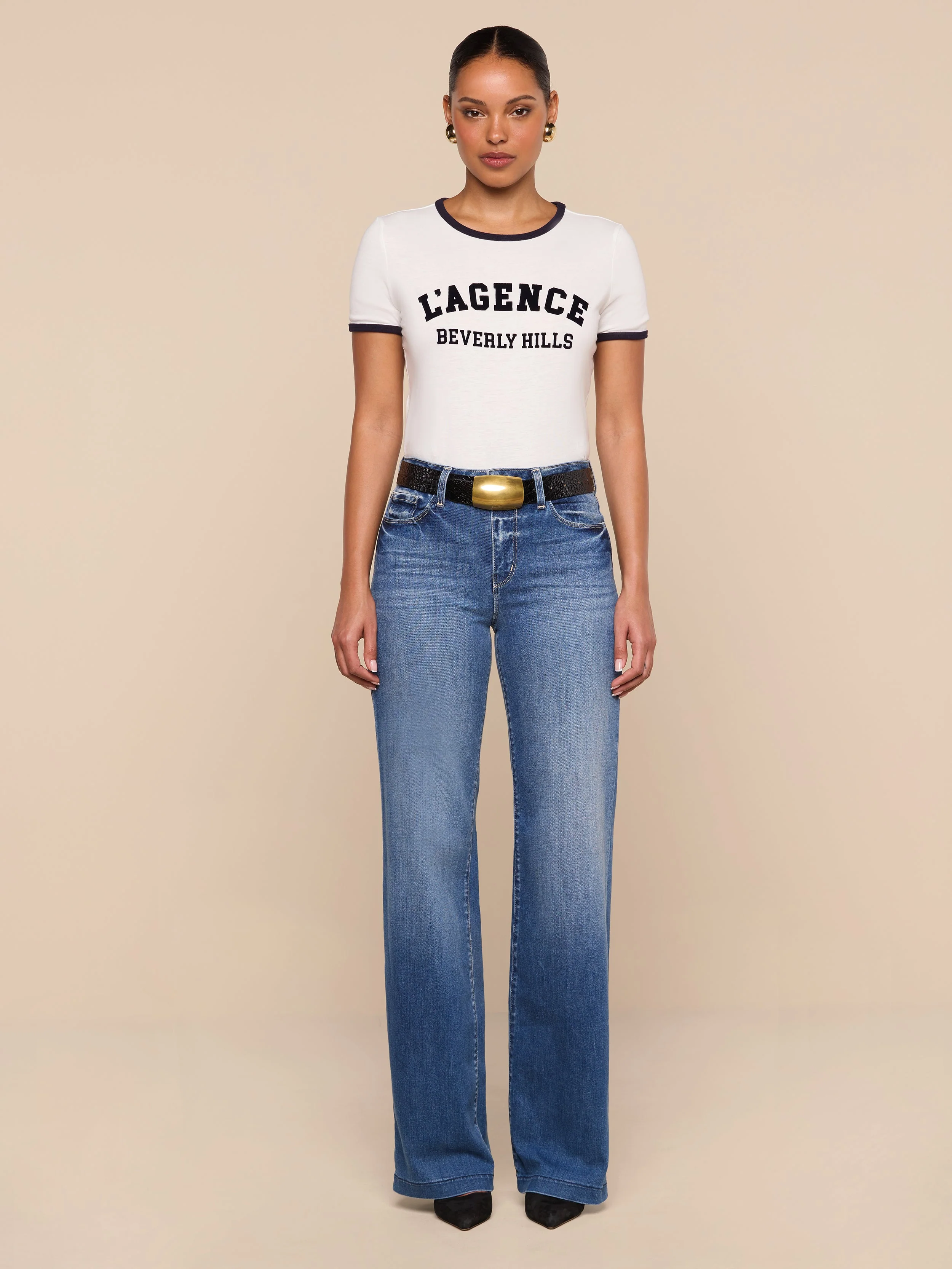 L'AGENCE - Tommie Crewneck Tee - Image 4