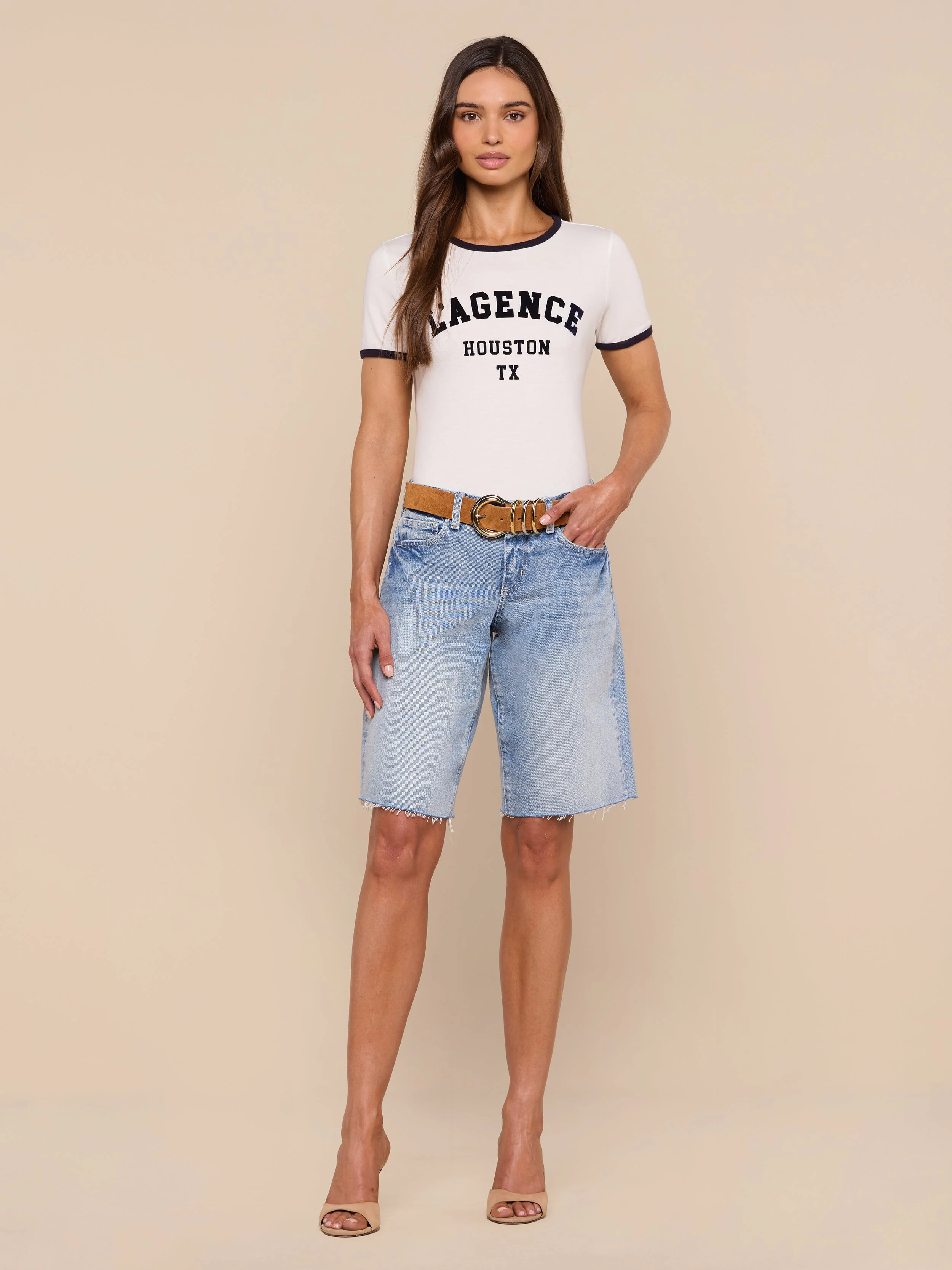 L'AGENCE - Tommie Crewneck Tee - Image 3