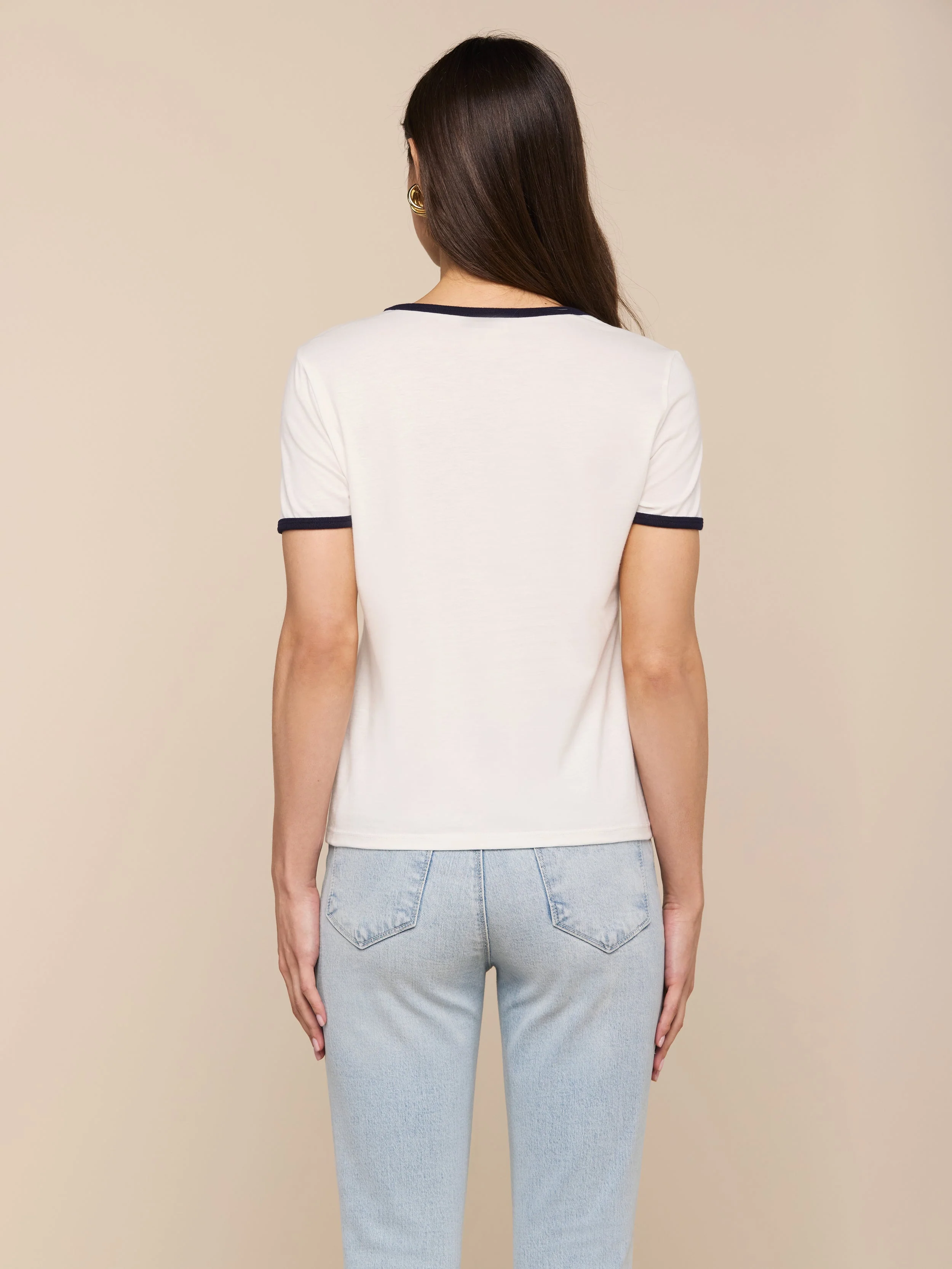 L'AGENCE - Tommie Crewneck Tee - Image 5