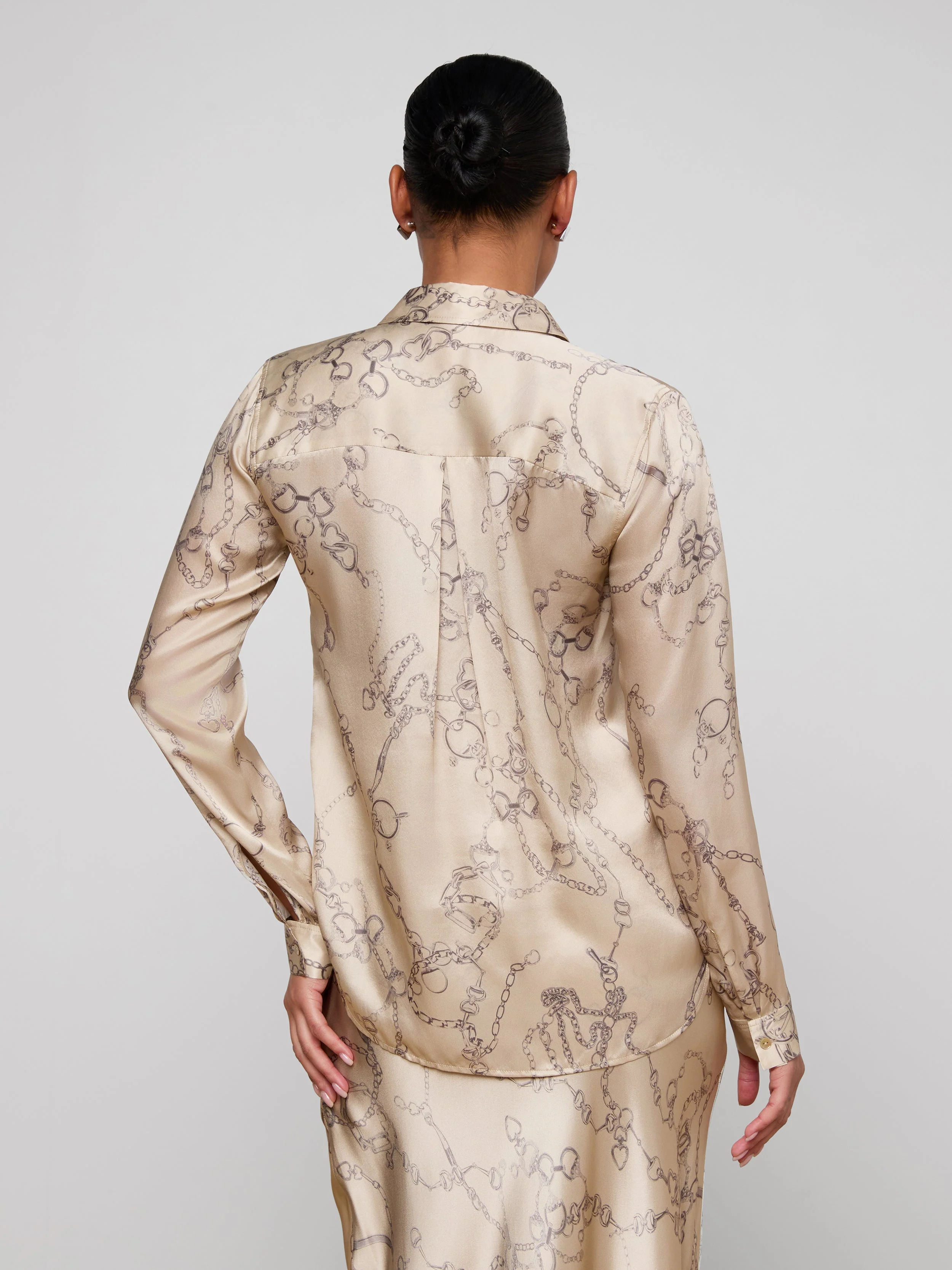 L'AGENCE - Tyler Silk Blouse - Image 5