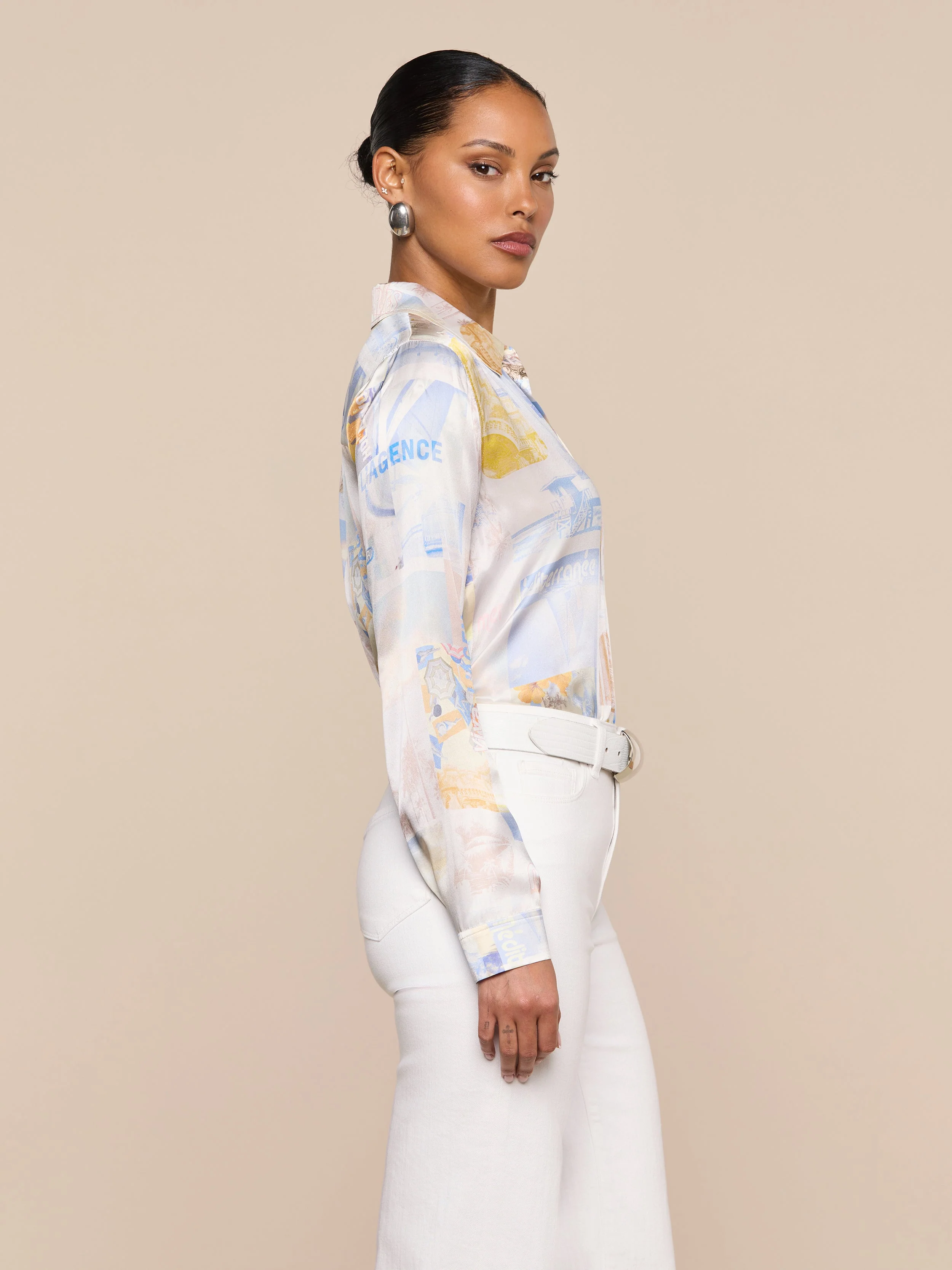 L'AGENCE - Tyler Silk Blouse - Image 3