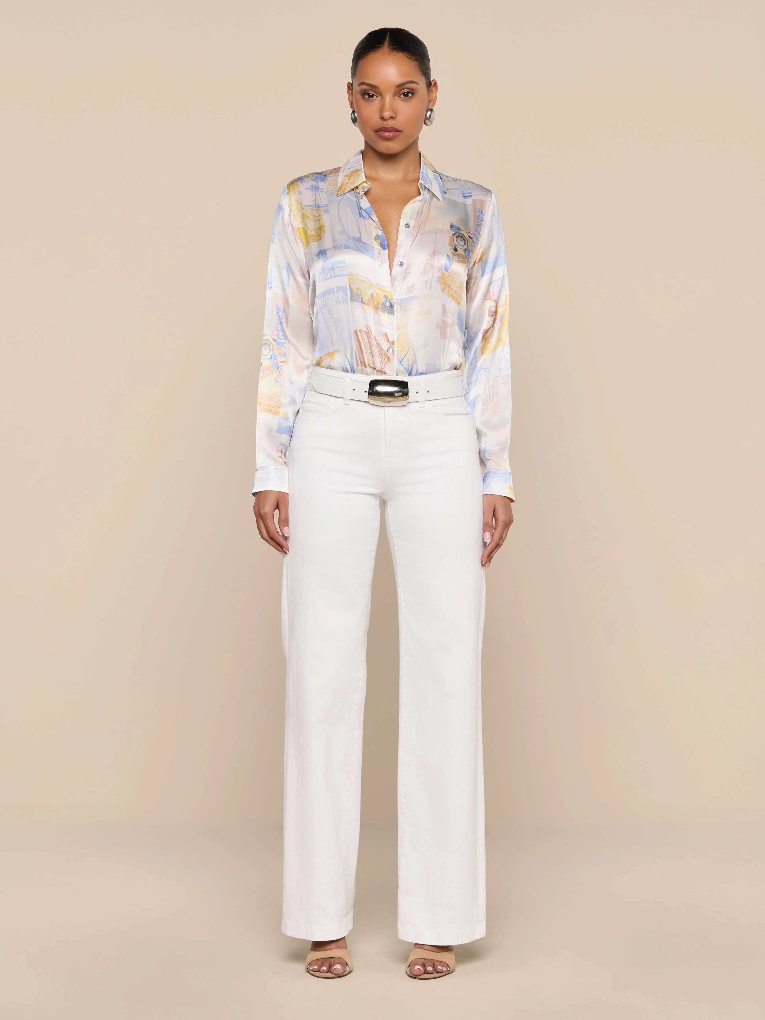 L'AGENCE - Tyler Silk Blouse - Image 4
