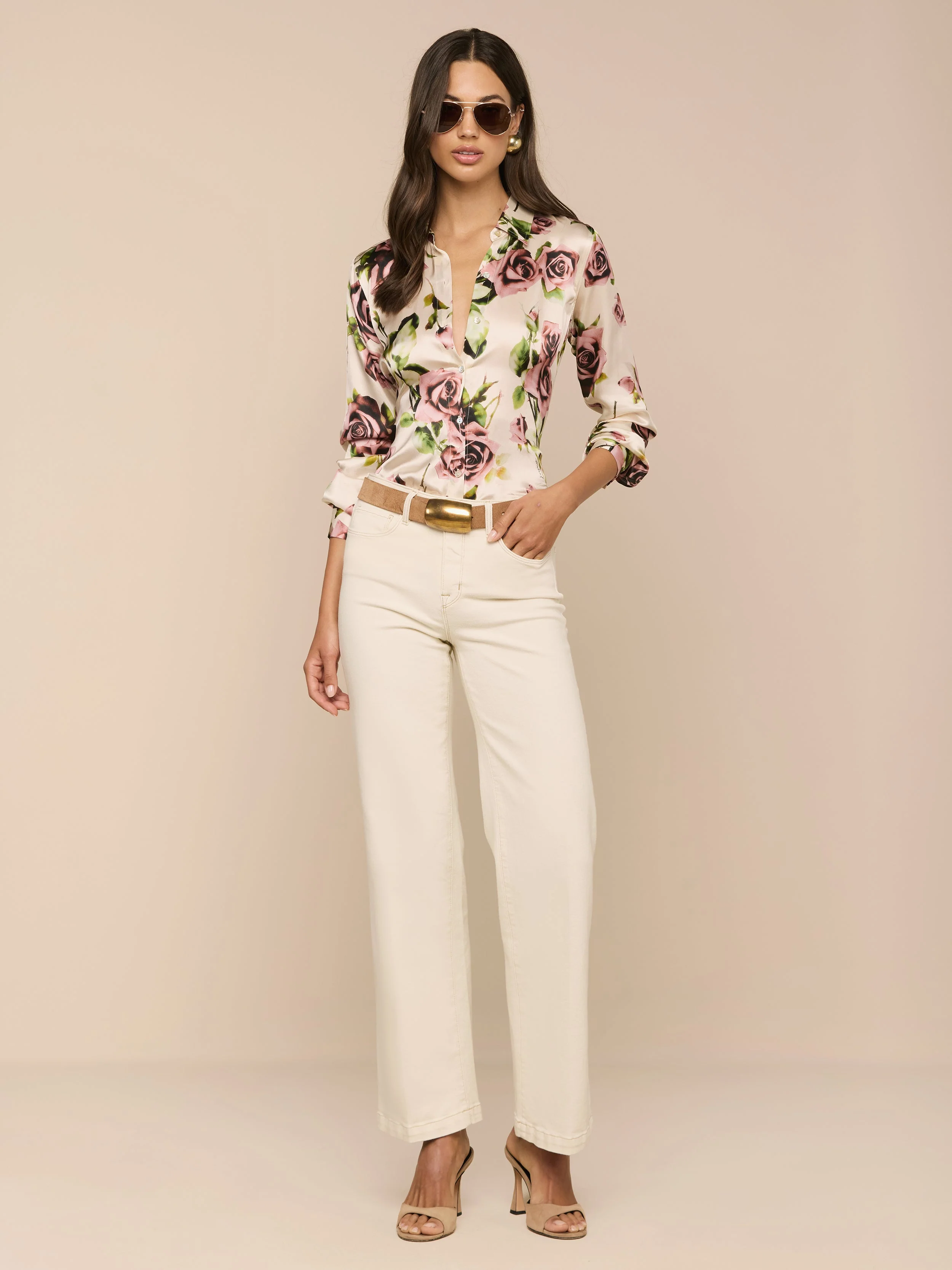 L'AGENCE - Tyler Silk Blouse - Image 4