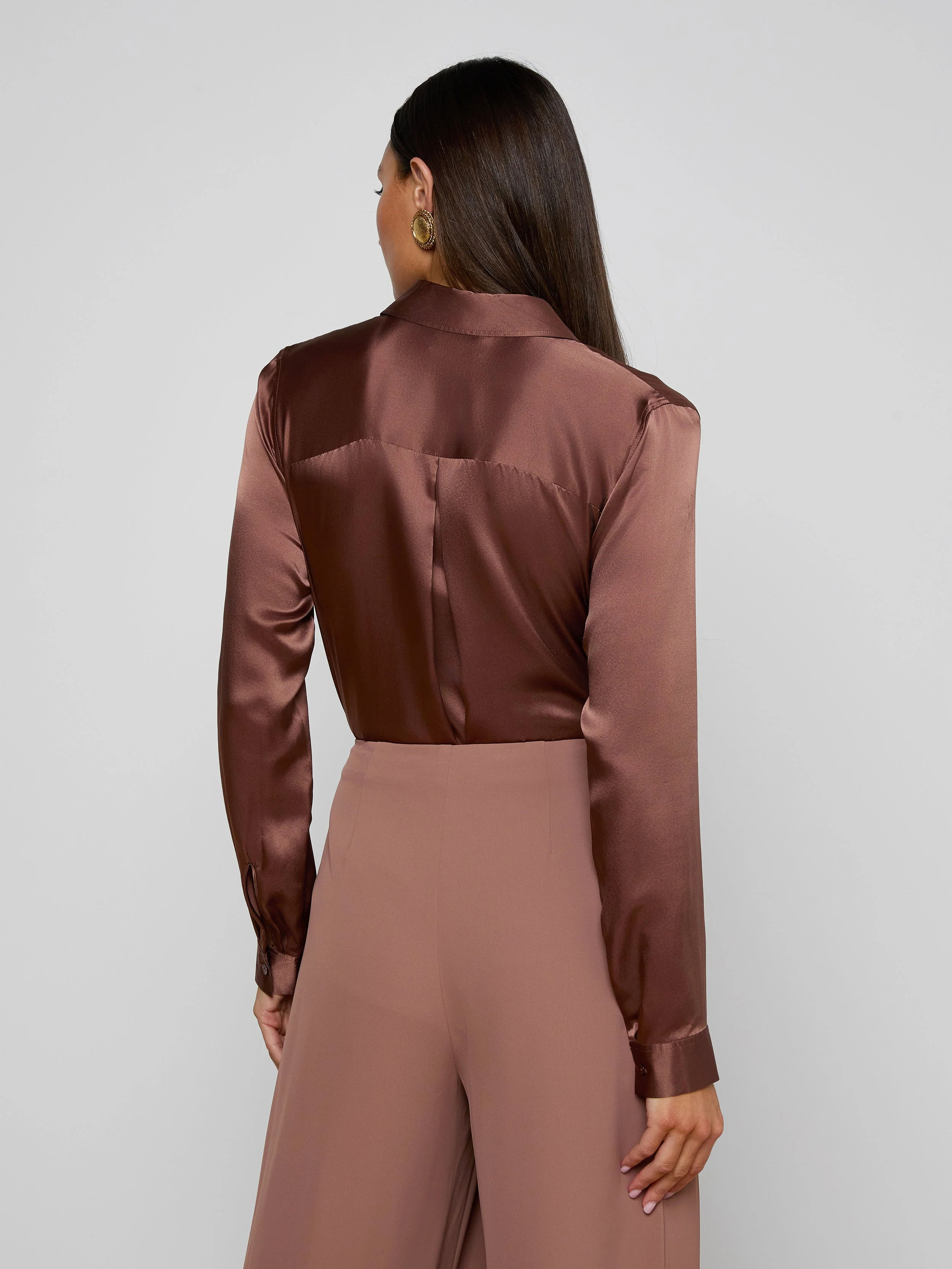 L'AGENCE - Tyler Silk Blouse - Image 5