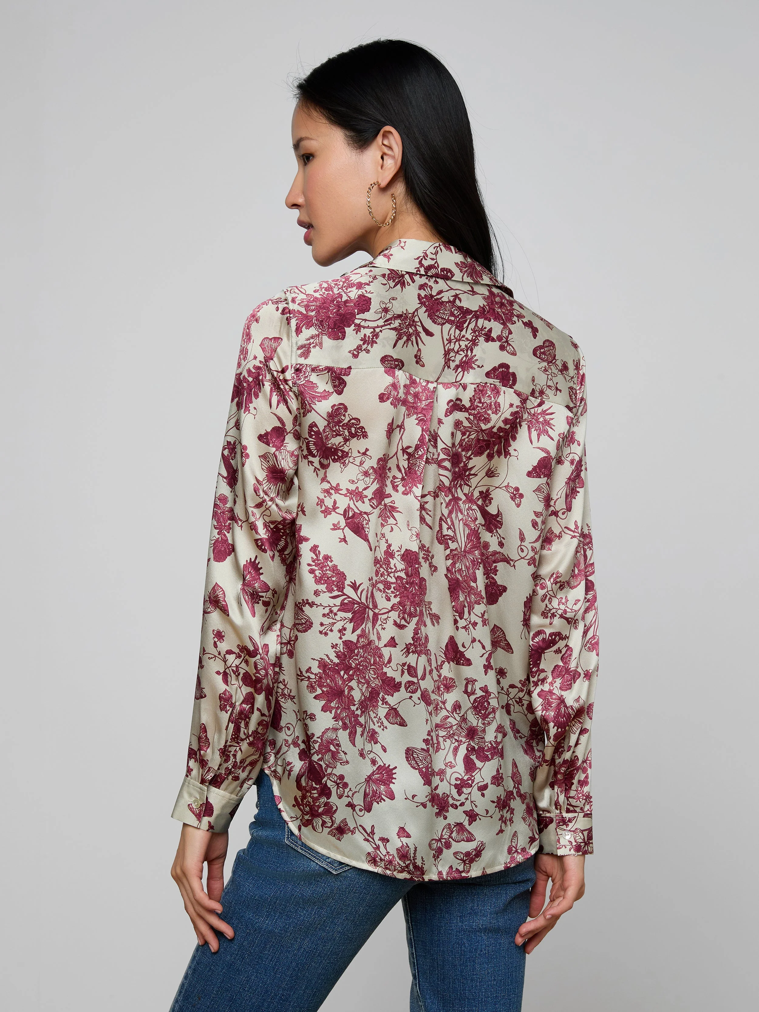 L'AGENCE - Tyler Silk Blouse - Image 5