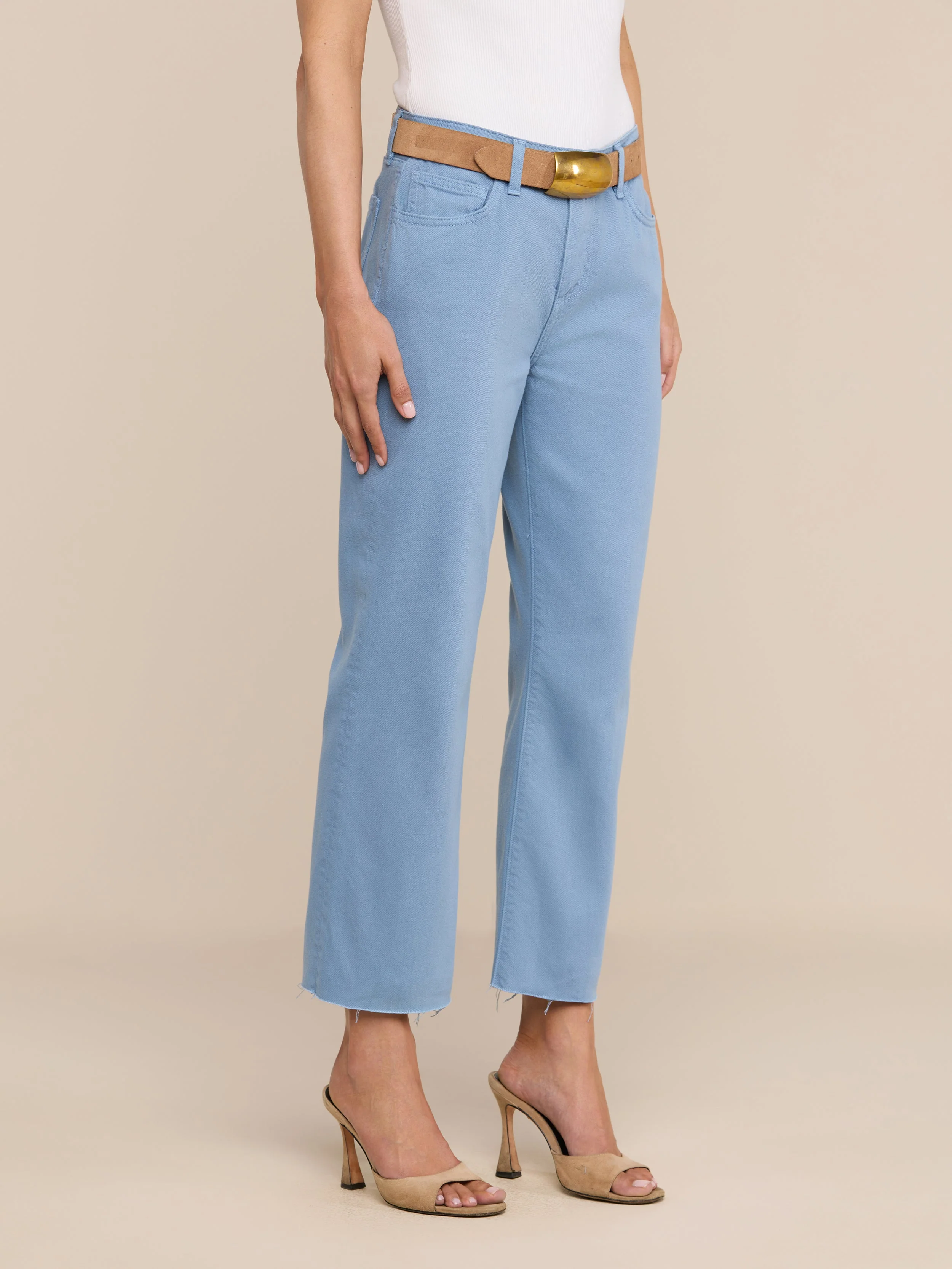 L'AGENCE - Wanda Cropped Wide - Leg Jean - Image 5