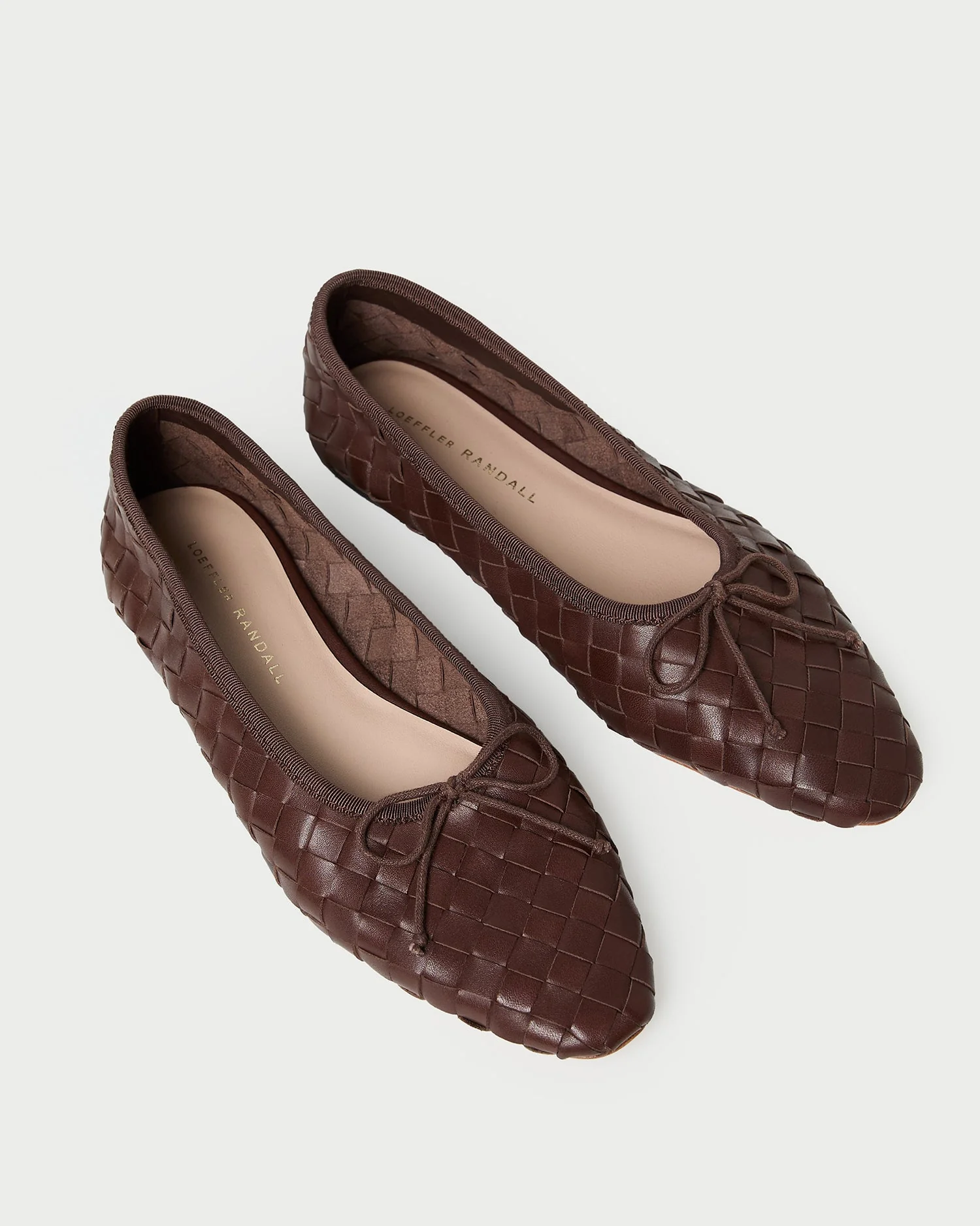 Loeffler Randall - Landry Chocolate Woven Ballet Flat - Image 4