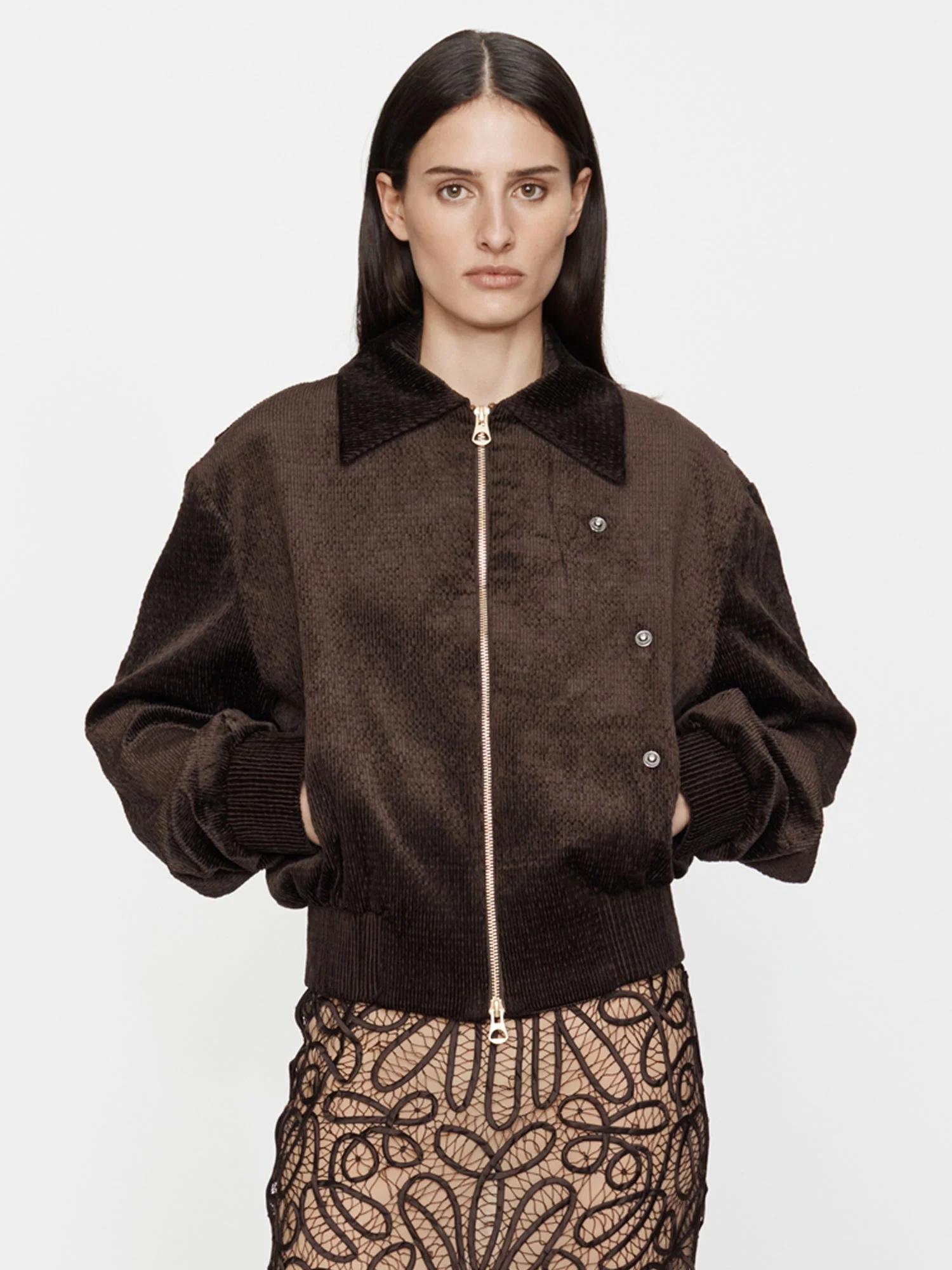 Christopher Esber - Lapped Flight Corduroy Bomber Jacket - Image 5