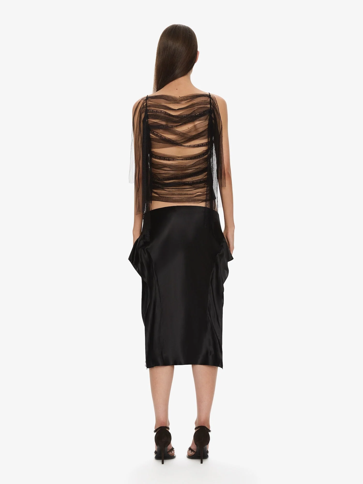 Christopher Esber - Lattice Lace Silk Top - Image 2