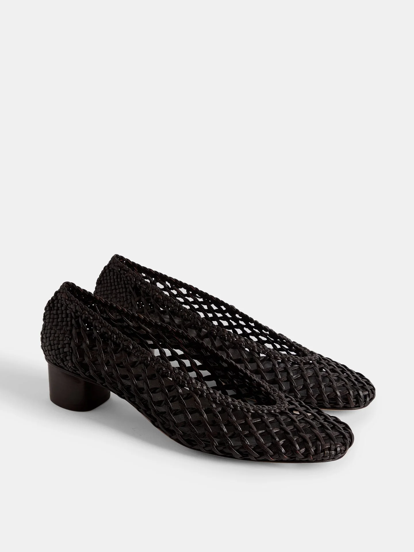 Le Monde Beryl - Ballet Pump Knotted / Chocolate Leather - Image 2