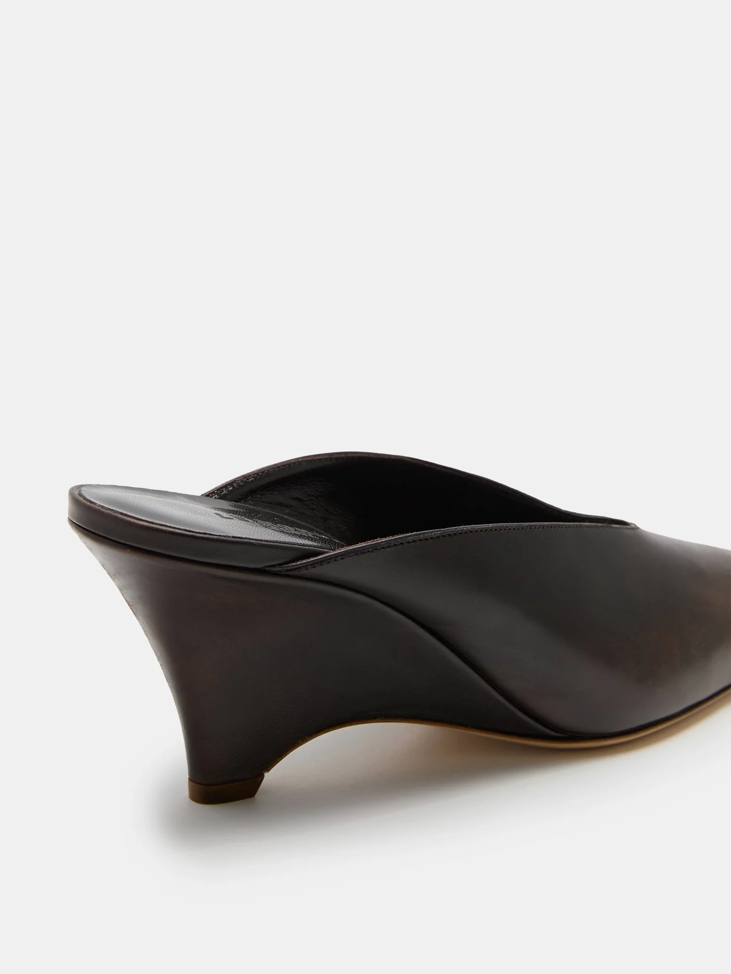 Le Monde Beryl - Victoria Wedge / Testa Di Moro Spazzolato Leather - Image 4