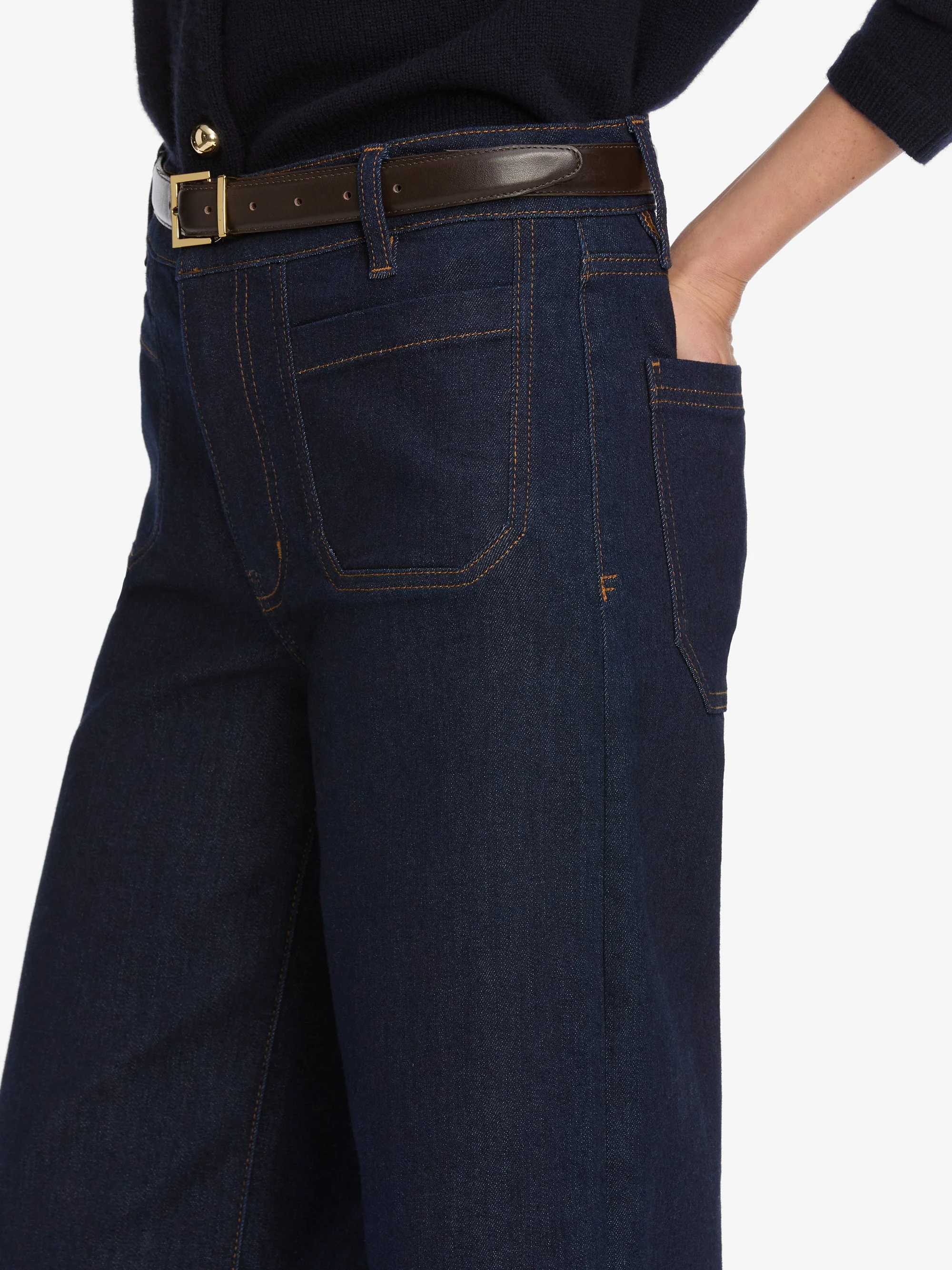 FRAME - Le Pixie Slim Palazzo Modern Pocket - Image 4