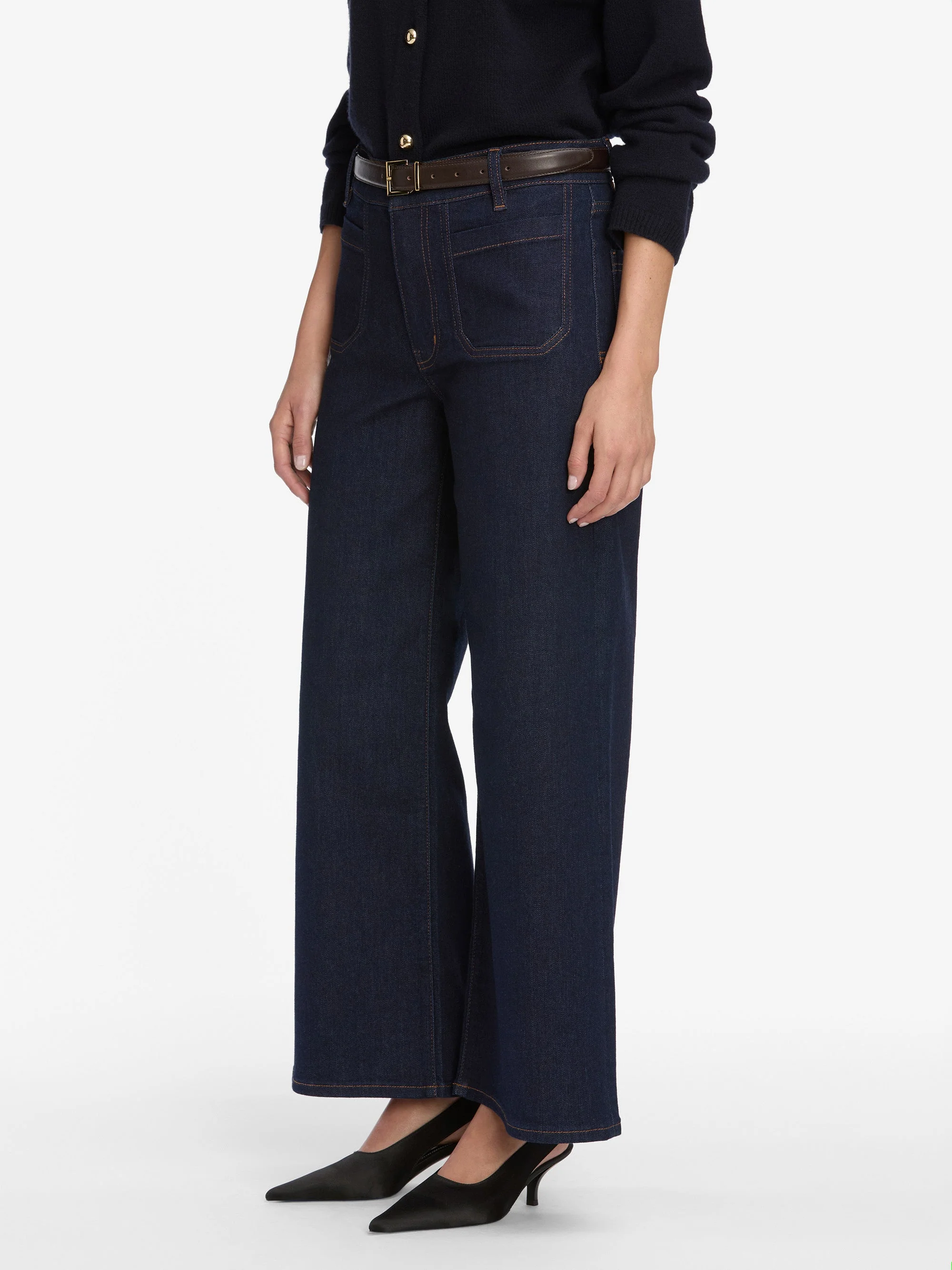 FRAME - Le Pixie Slim Palazzo Modern Pocket - Image 5