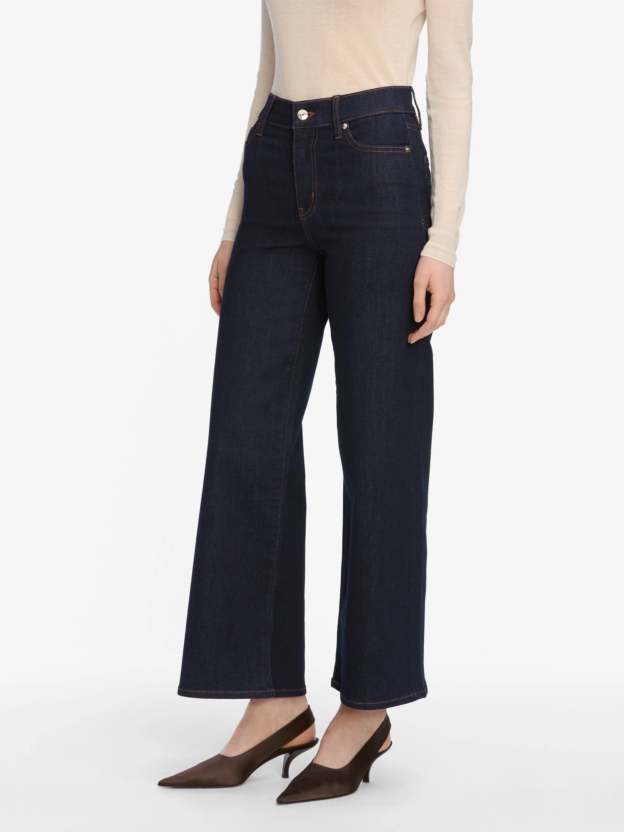 FRAME - Le Slim Palazzo Crop - Image 5