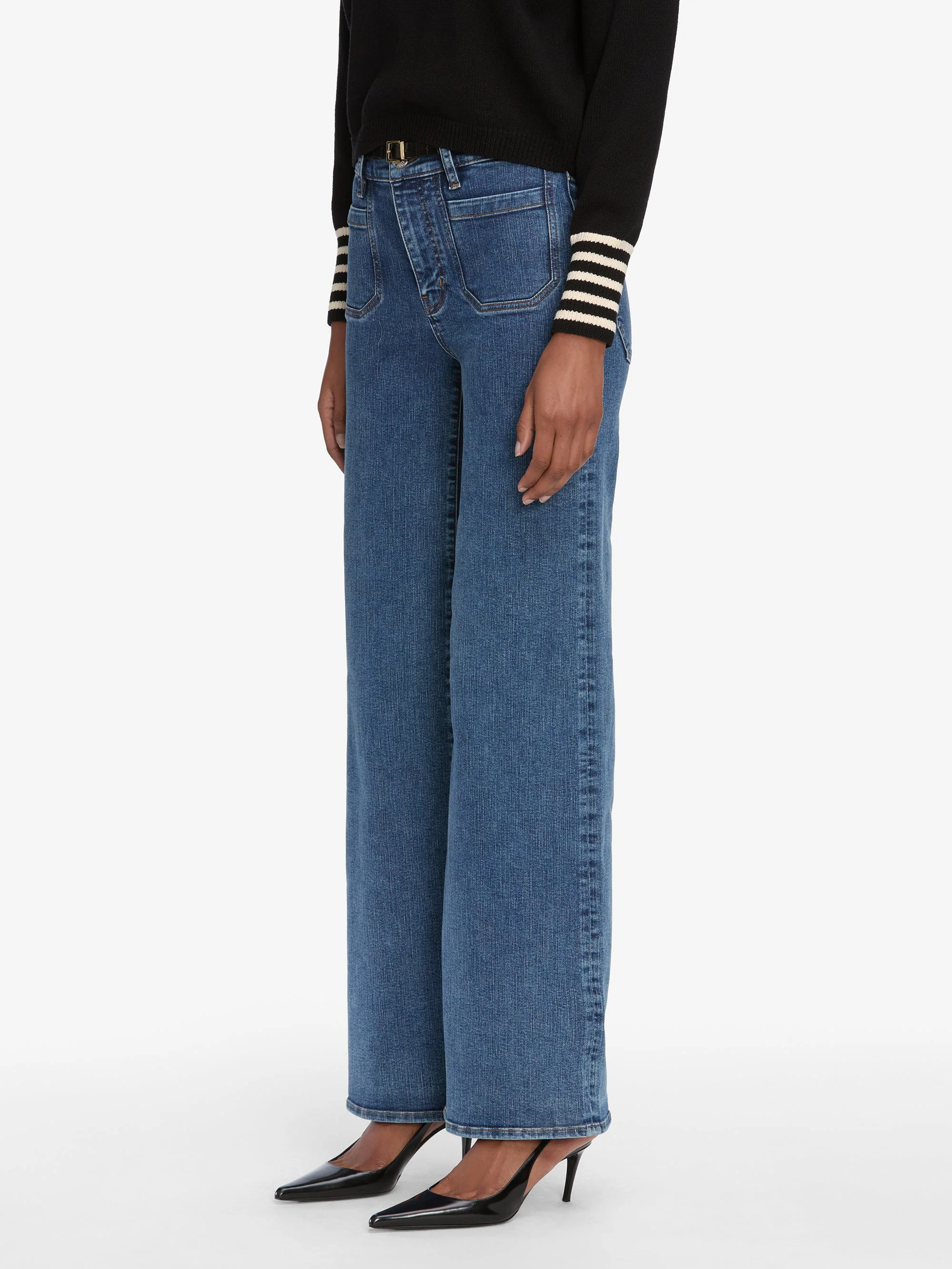 FRAME - Le Slim Palazzo Modernist Pocket - Image 5