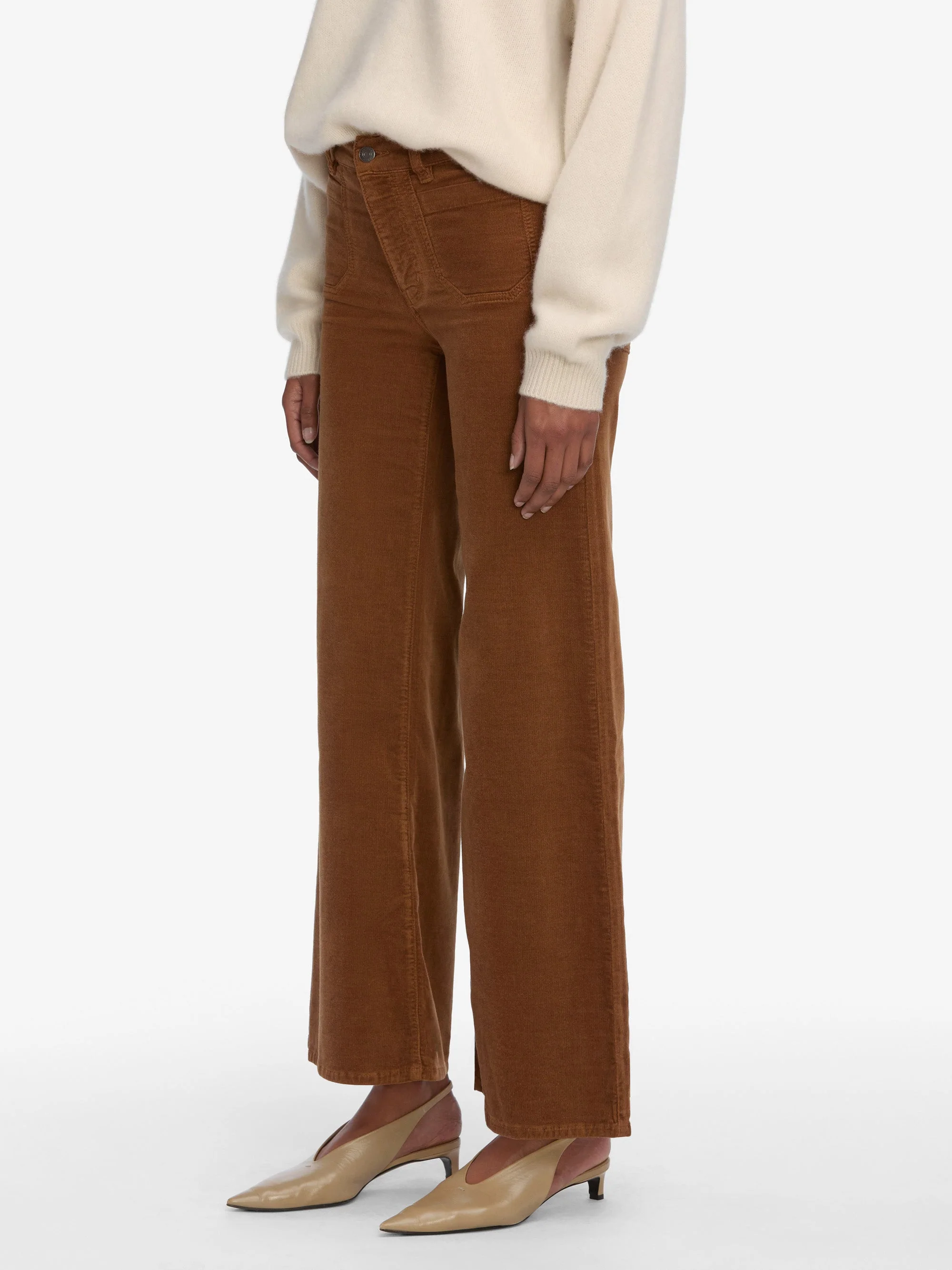 FRAME - Le Slim Palazzo Modernist Pocket Corduroy - Image 5