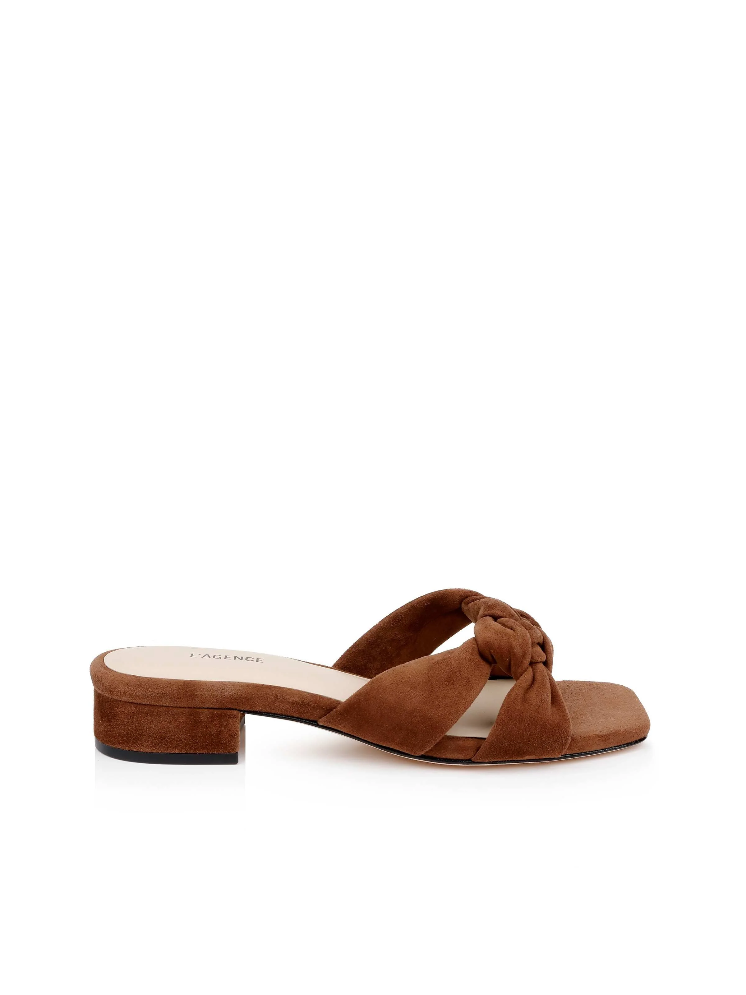L'AGENCE - Lea Suede Knot Sandal - Image 5