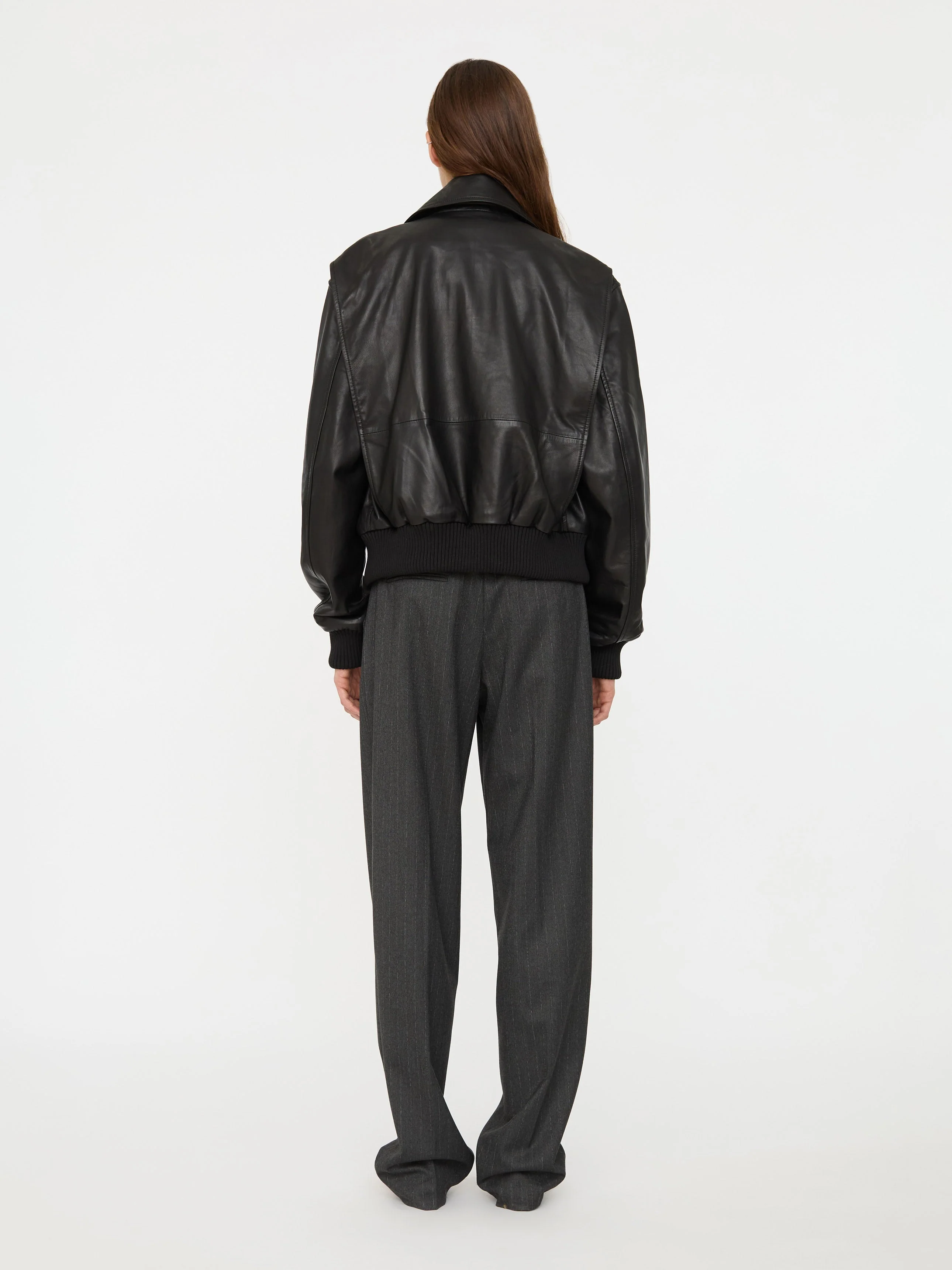 Christopher Esber - Leather Flight Bomber - Image 7