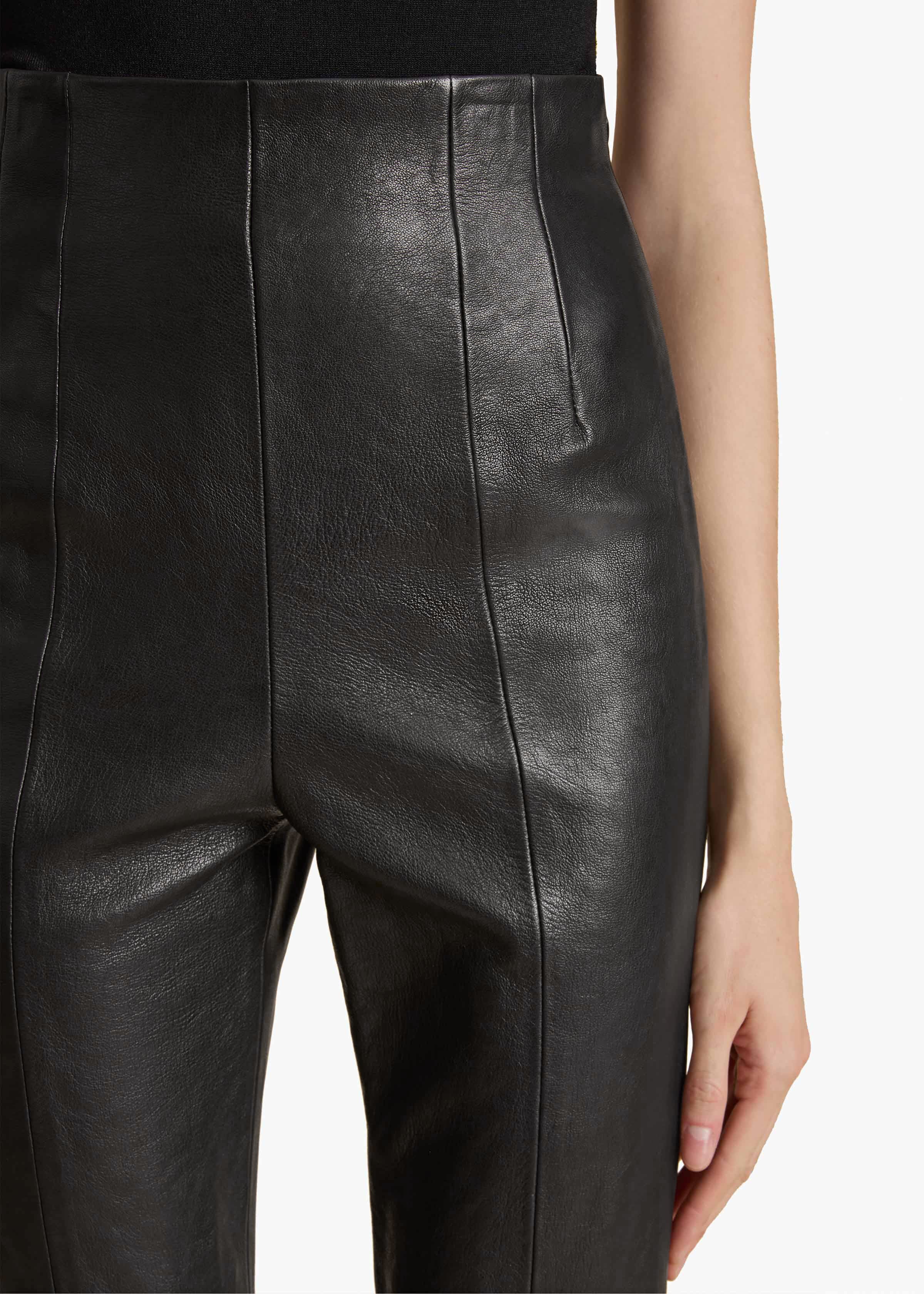 Khaite - Lenn Pant in Black Leather - Image 13
