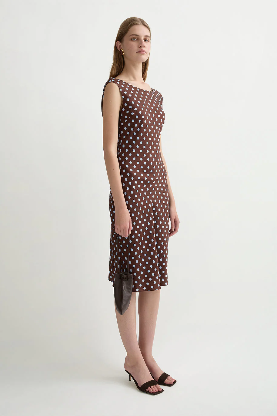 Posse - LEO DRESS - CHOCOLATE POLKA DOT - Image 8