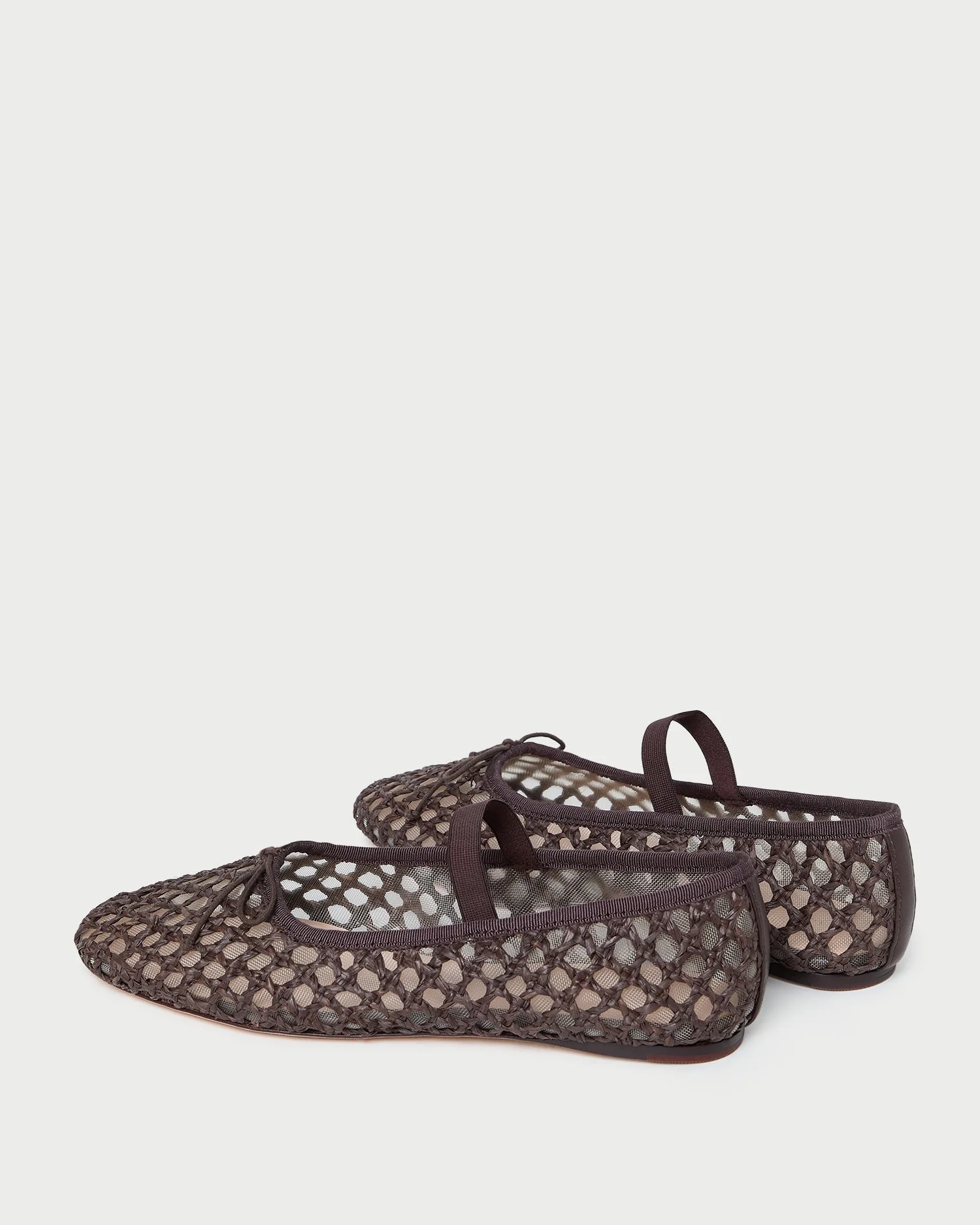 Loeffler Randall - Leonie Chocolate Crochet Ballet Flat - Image 5