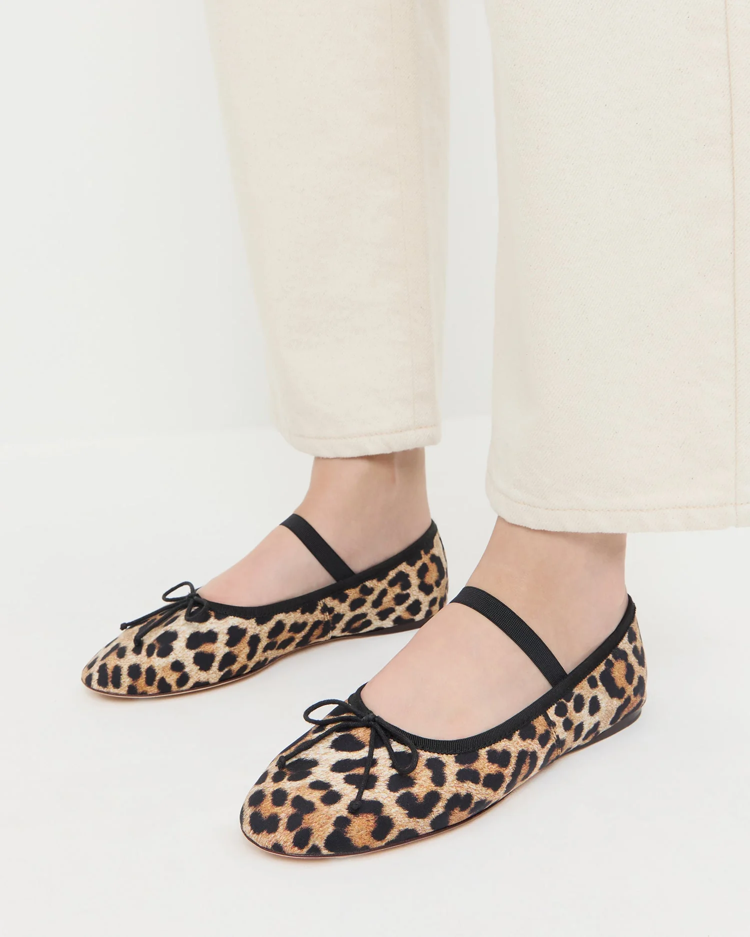 Loeffler Randall - Leonie Leopard Jersey Ballet Flat - Image 2