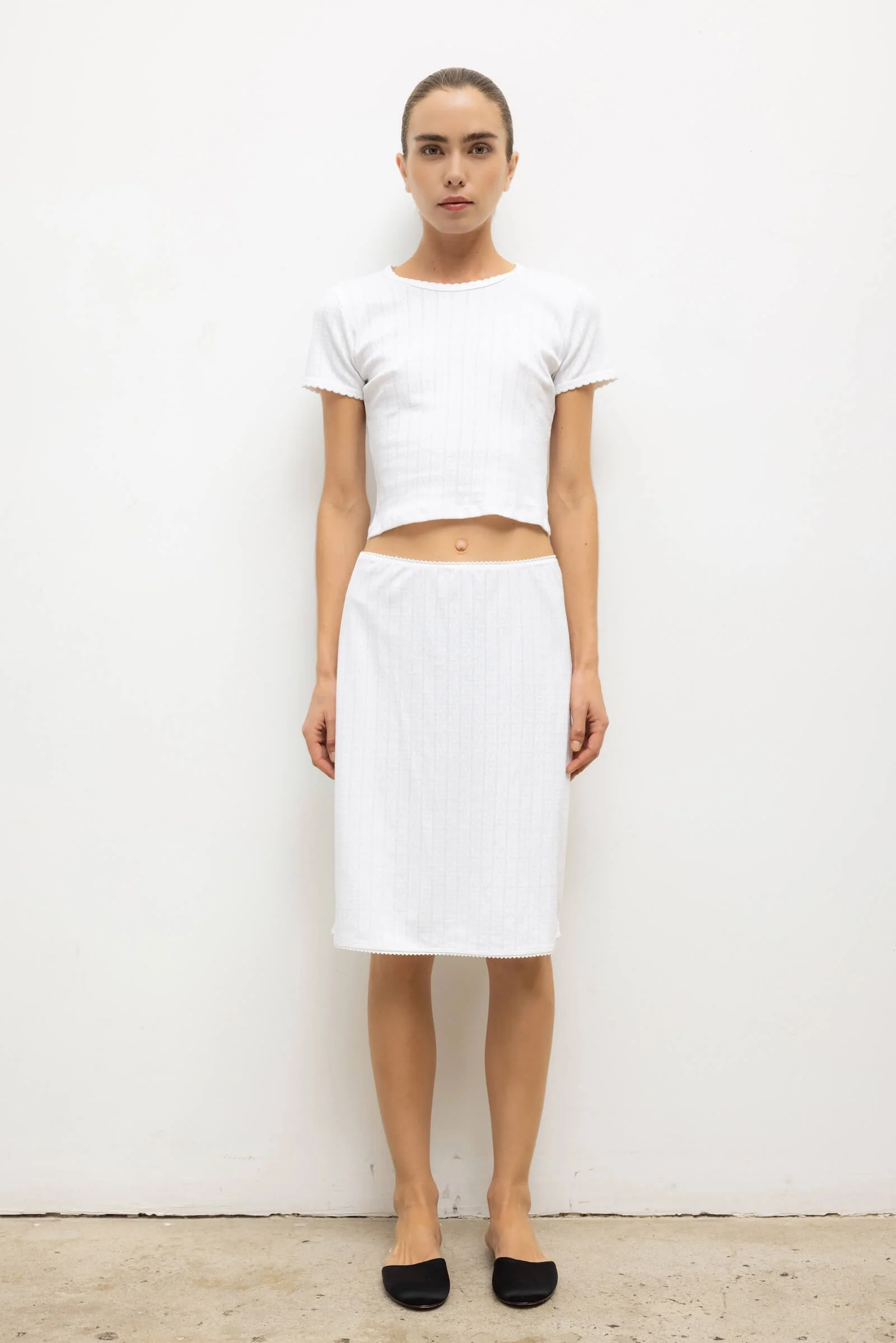 Leset - Pointelle Baby Tee - Image 3
