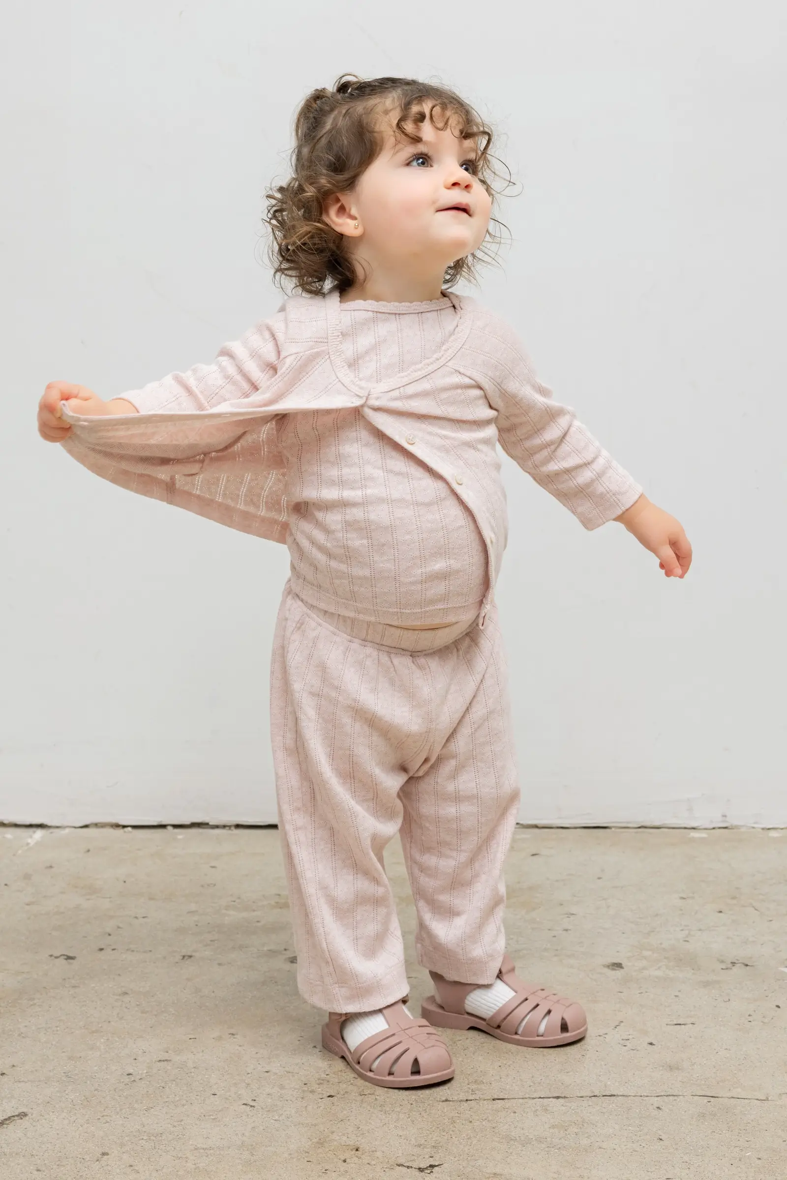 Leset - Pointelle Bebe Cardigan - Image 2