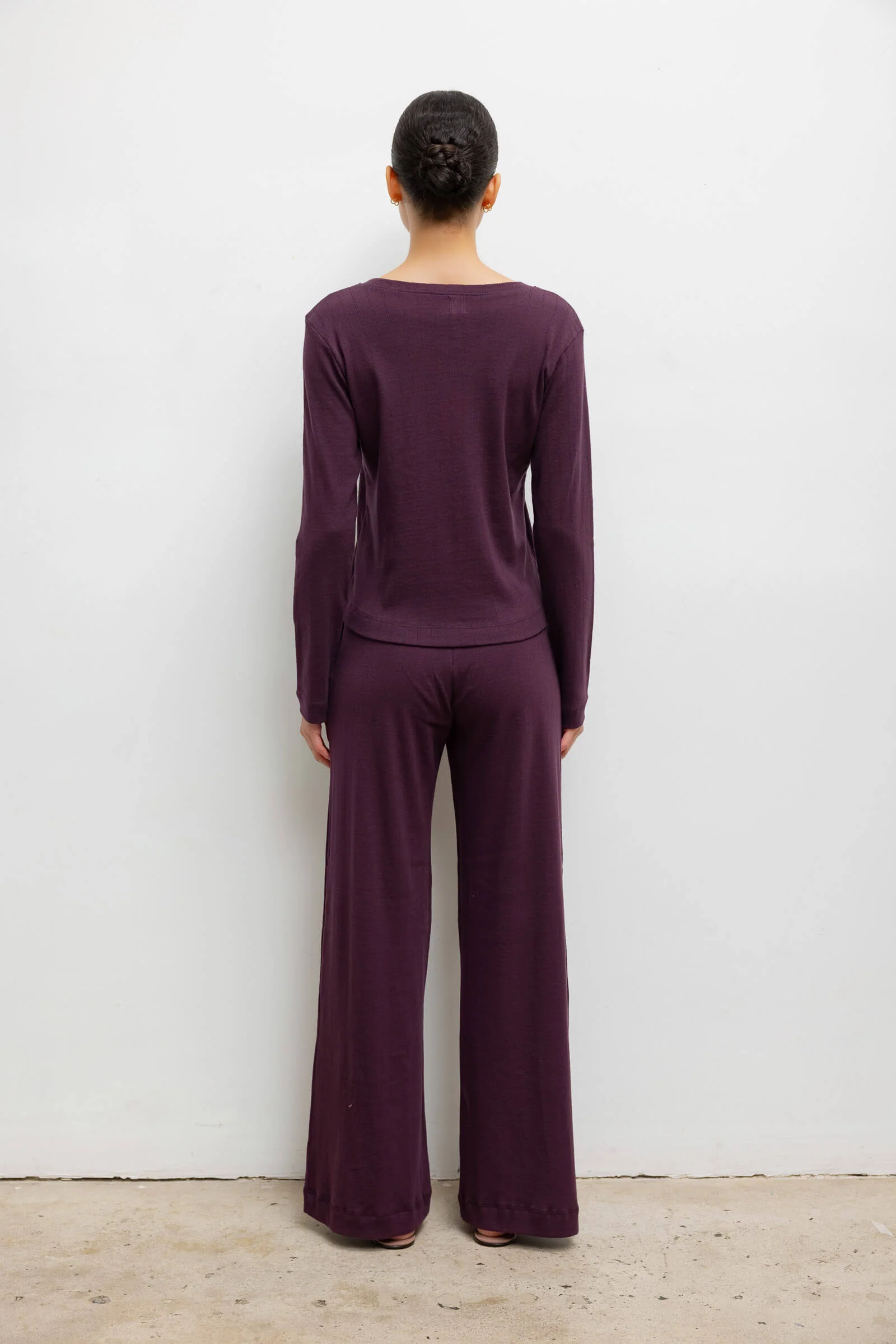Leset - Pointelle Classic Crew Cardigan - Image 7