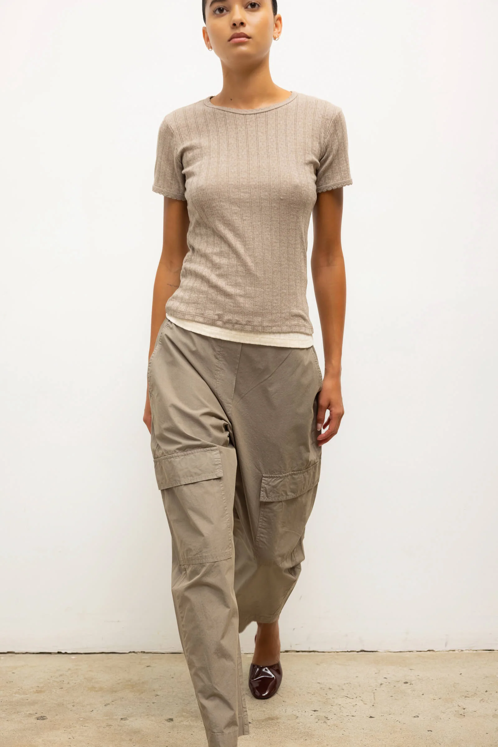 Leset - Pointelle Slim Fit Tee - Image 10