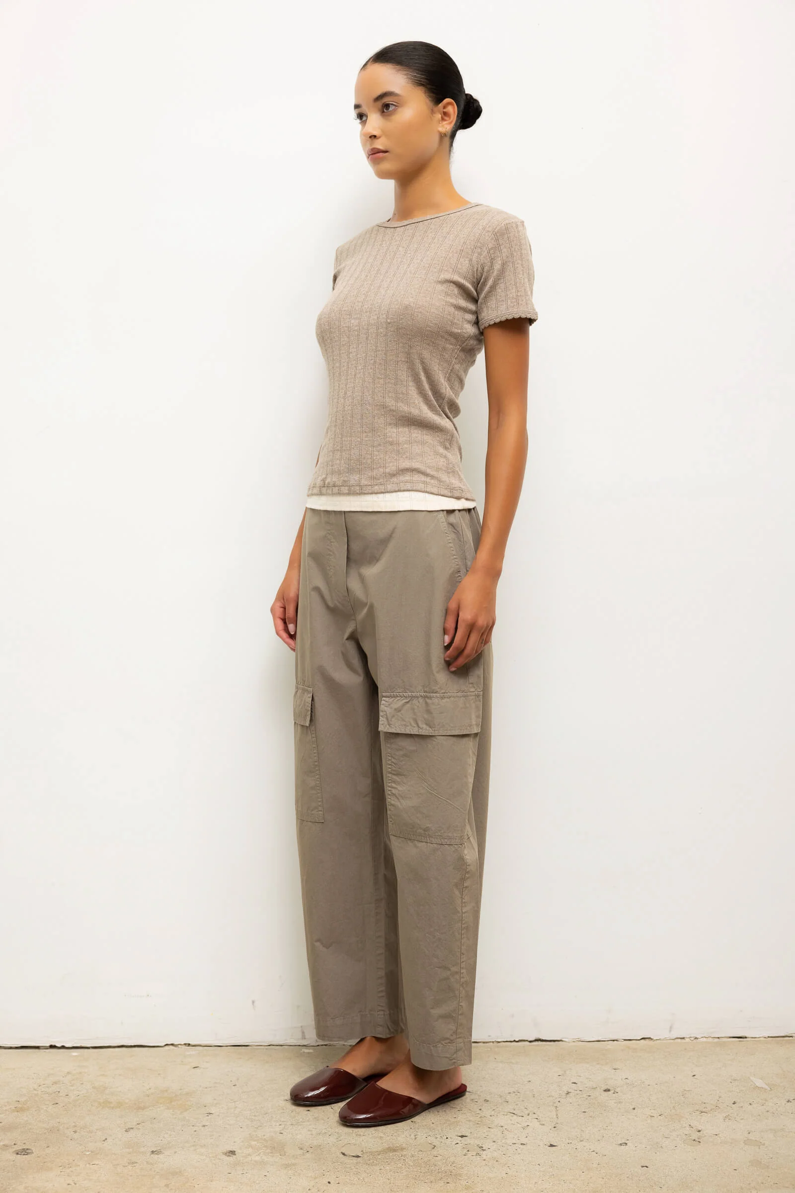 Leset - Pointelle Slim Fit Tee - Image 12