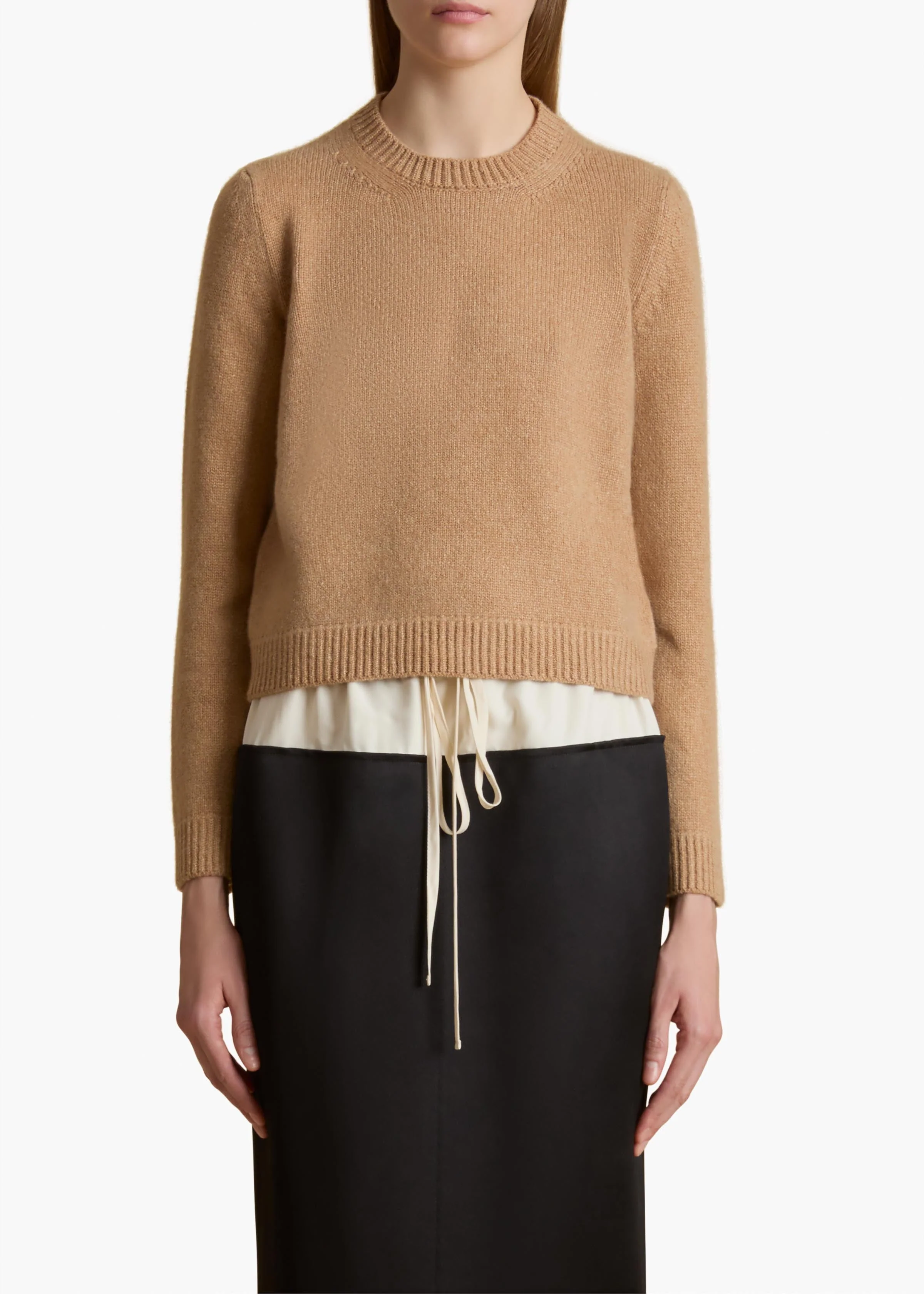 Khaite - Leta Sweater in Biscotti - Image 3