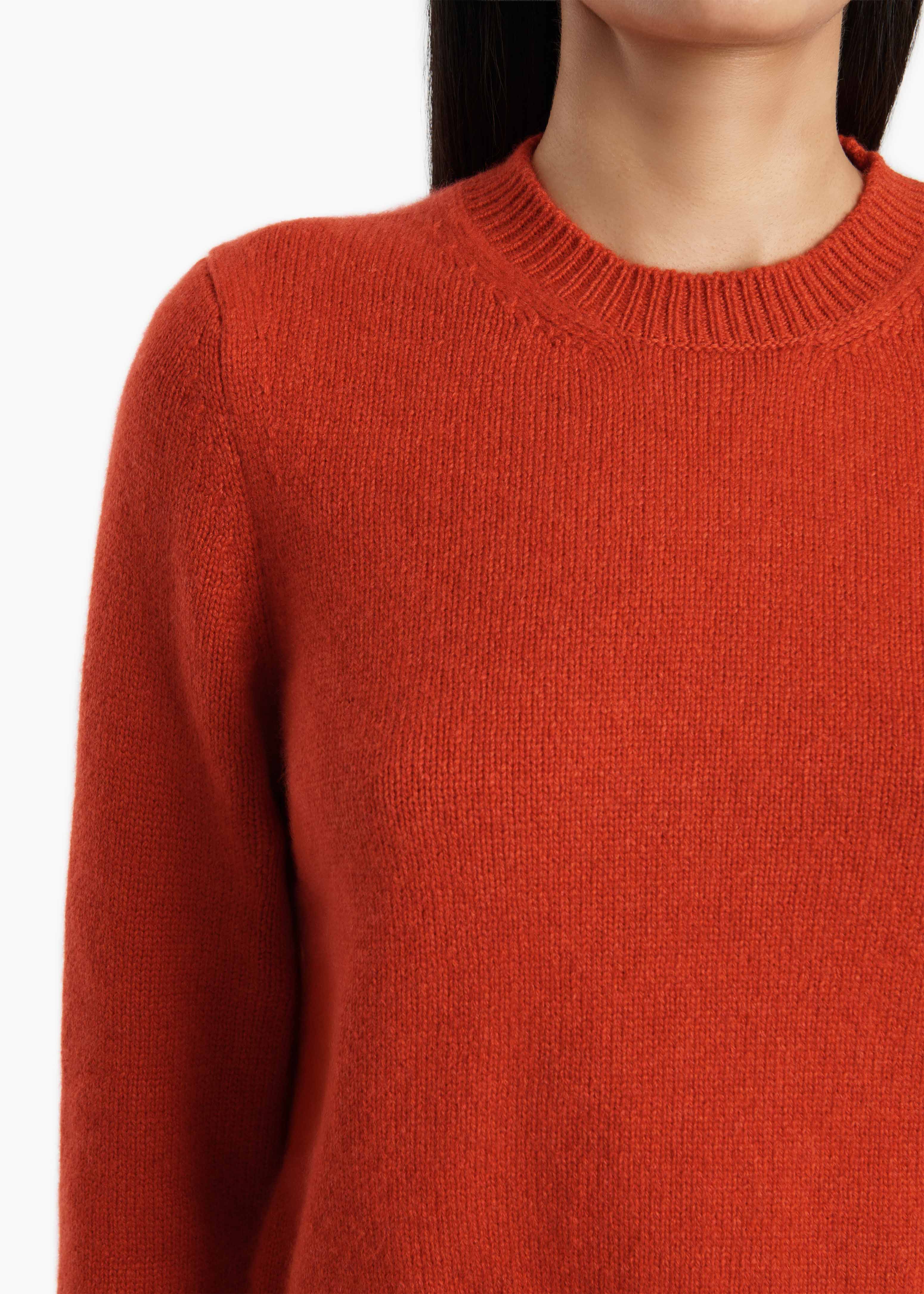 Khaite - Leta Sweater in Persimmon - Image 12