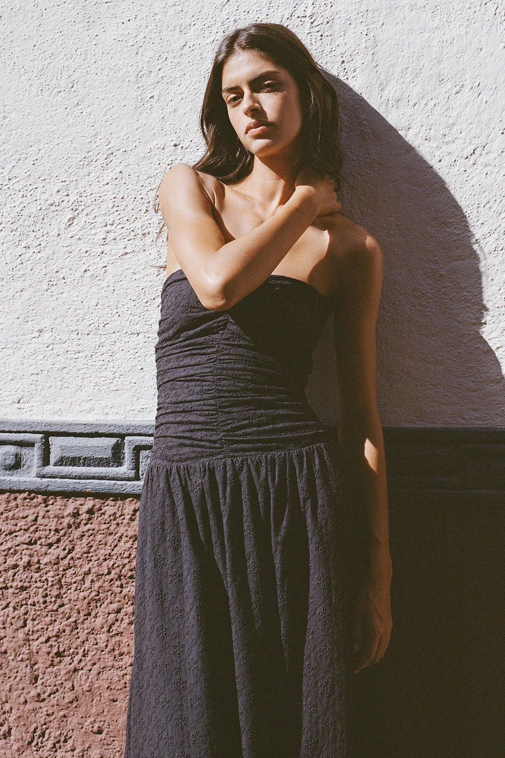 Faithfull - Lia Maxi Dress Valentina Broderie Black - Image 2