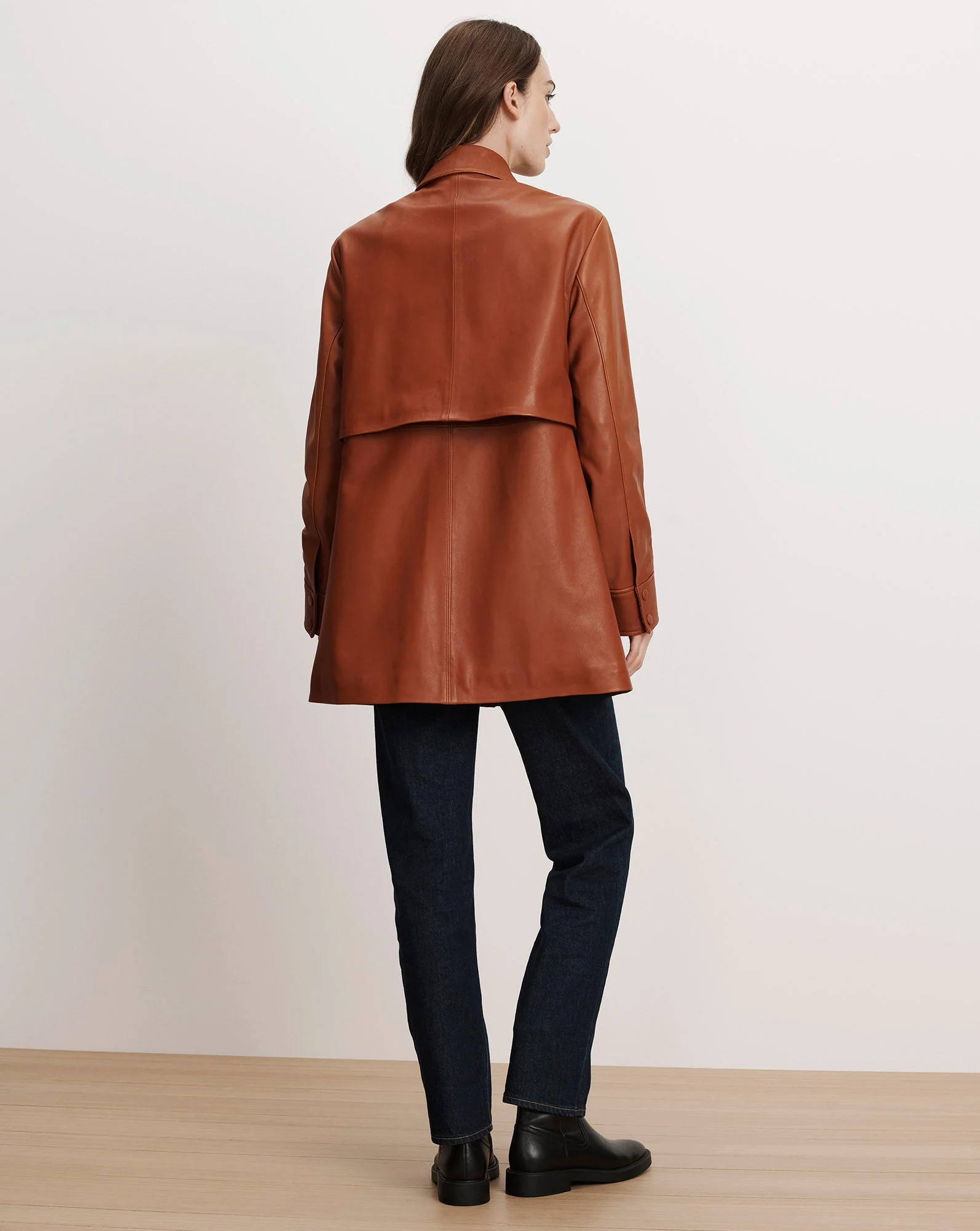 Veronica Beard - Liora Leather Utility Dickey Coat - Image 5