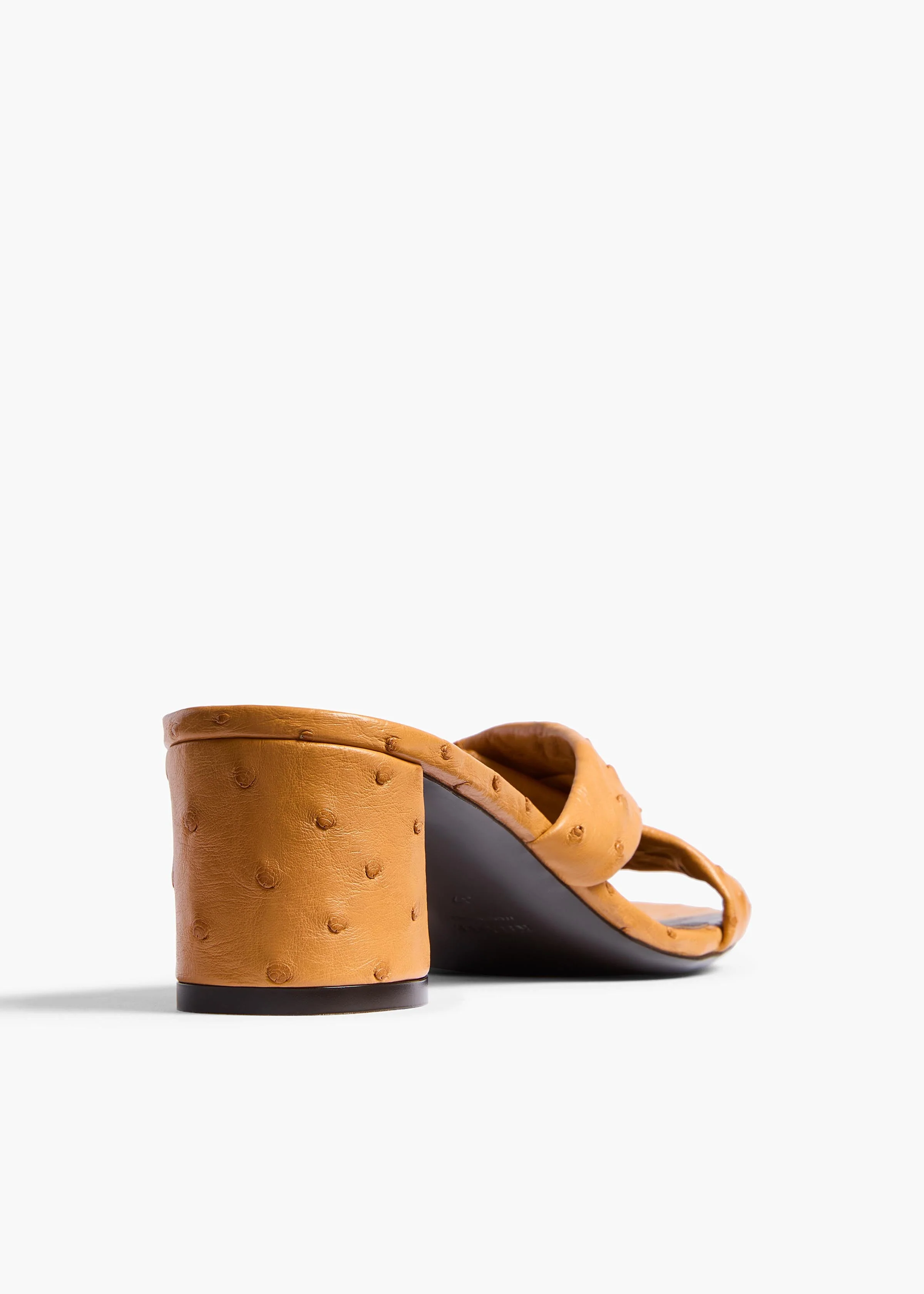 Khaite - Liria Sandal in Chestnut Ostrich - Image 3