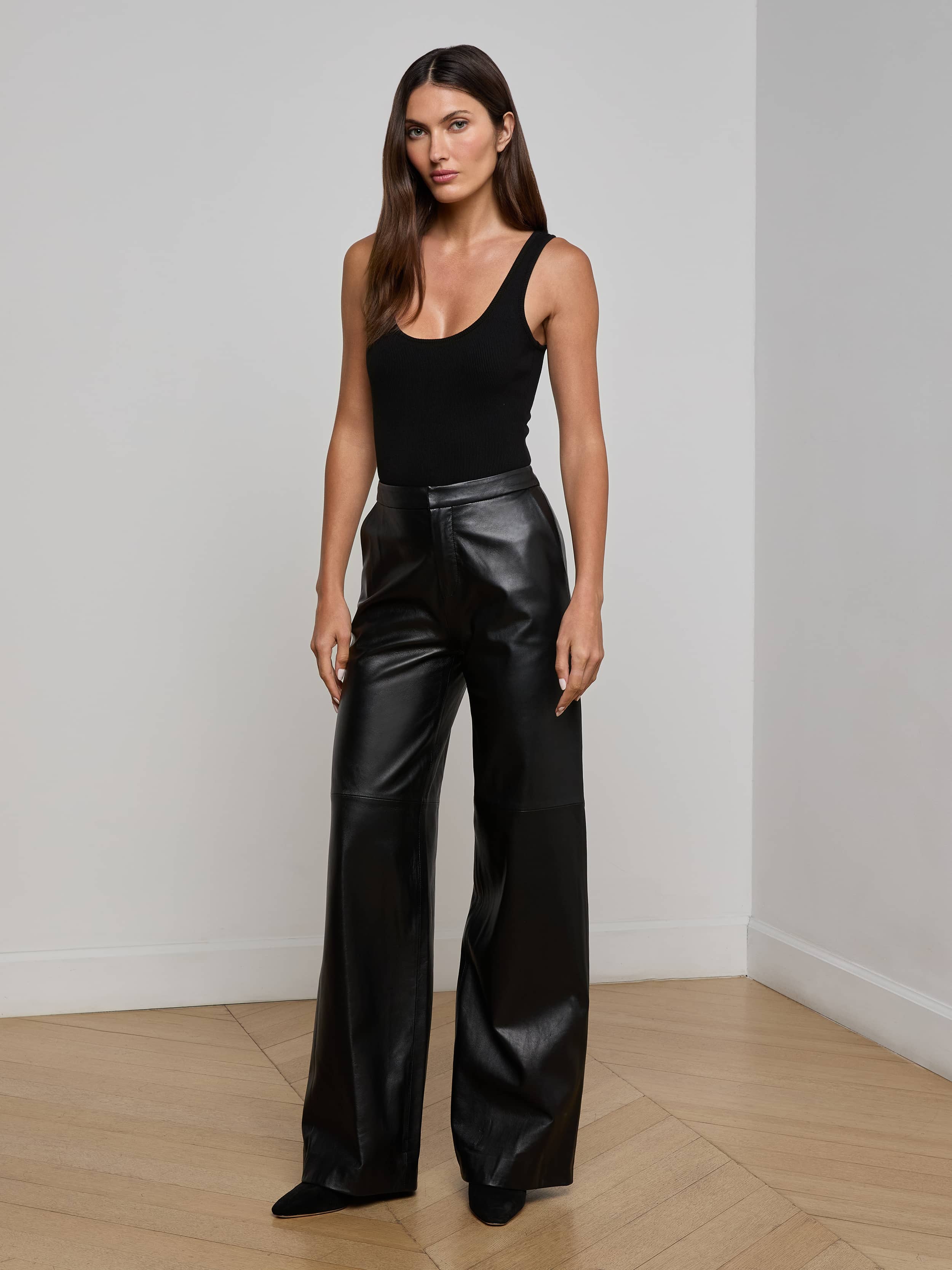 L'AGENCE - Livvy Leather Trouser - Image 7
