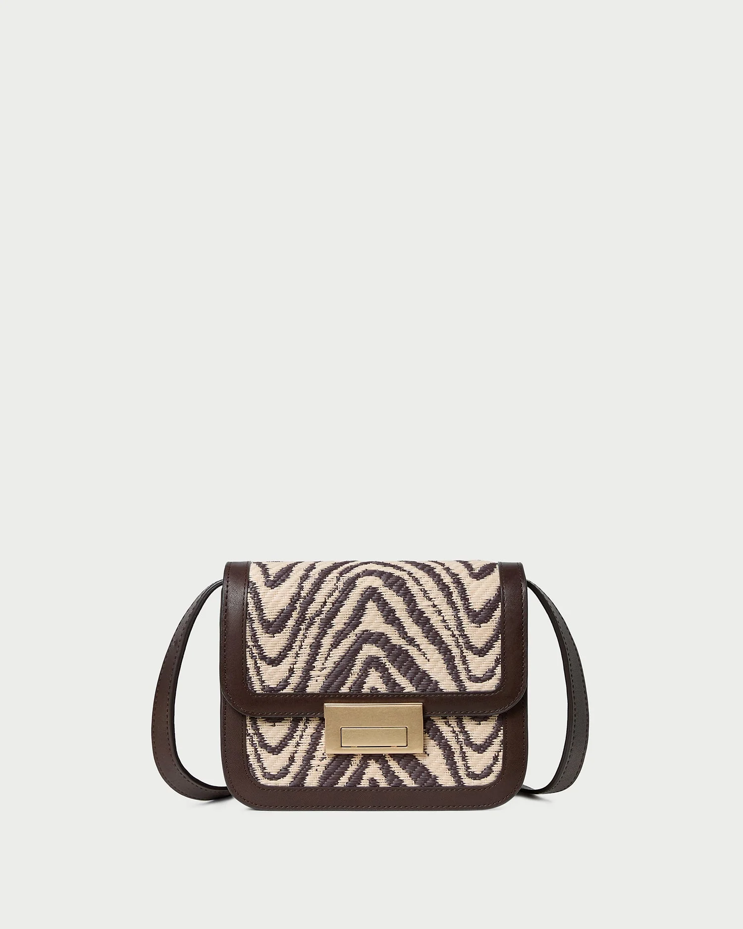 Loeffler Randall - Desi Zebra Straw Crossbody