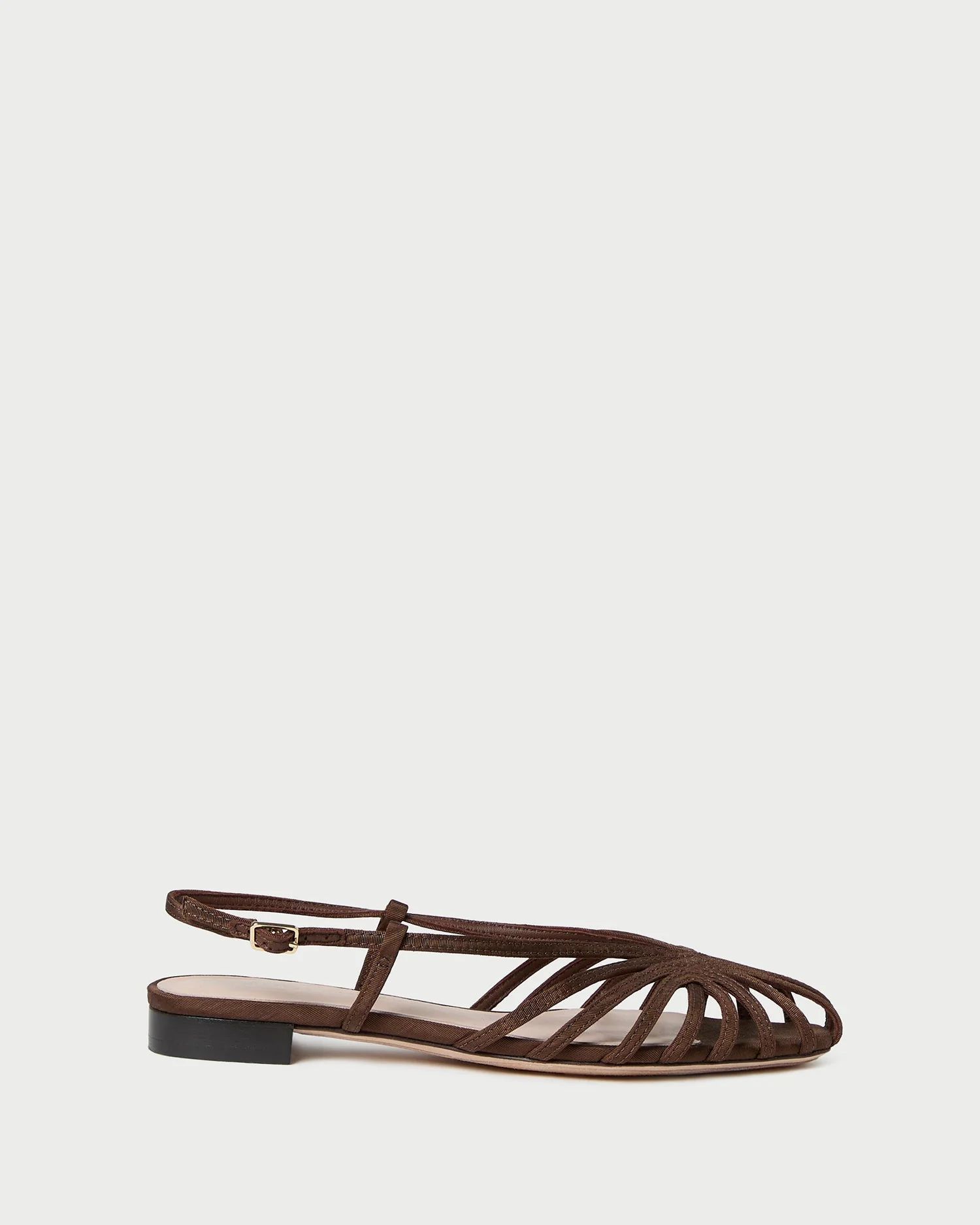 Loeffler Randall - Devon Chocolate Moiré Slingback Sandal - Image 3