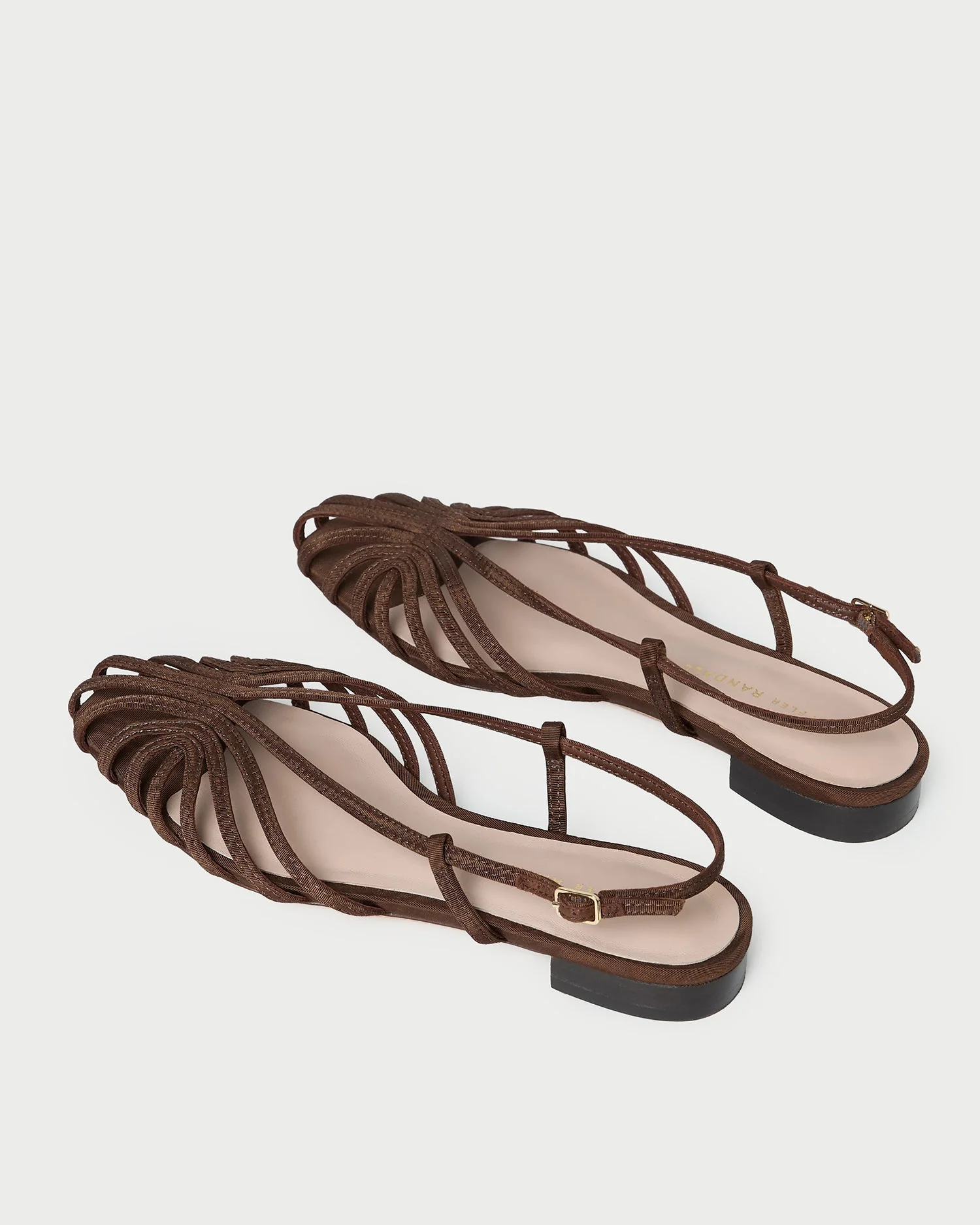 Loeffler Randall - Devon Chocolate Moiré Slingback Sandal - Image 5