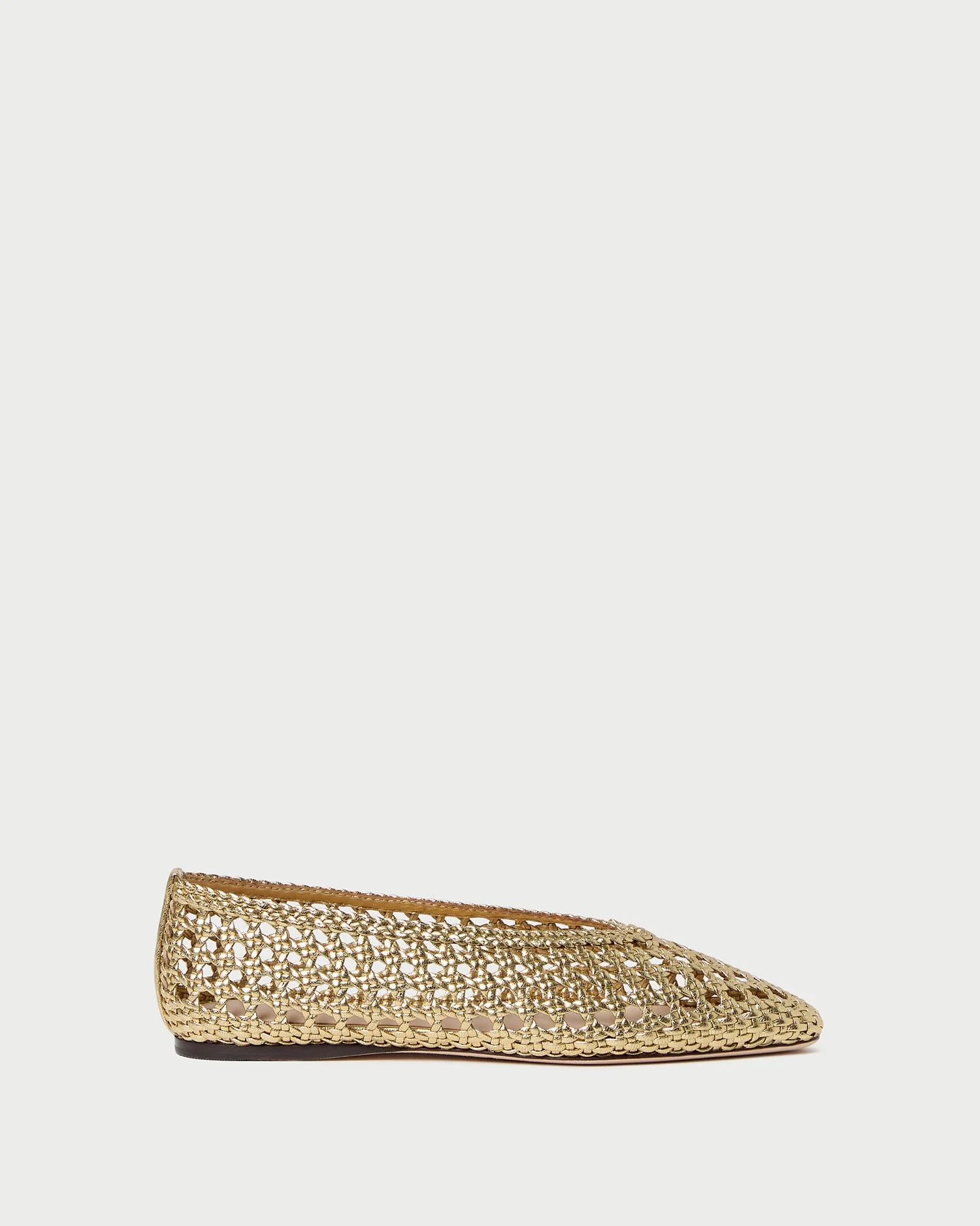 Loeffler Randall - Emery Gold Ballet Flat - Image 3