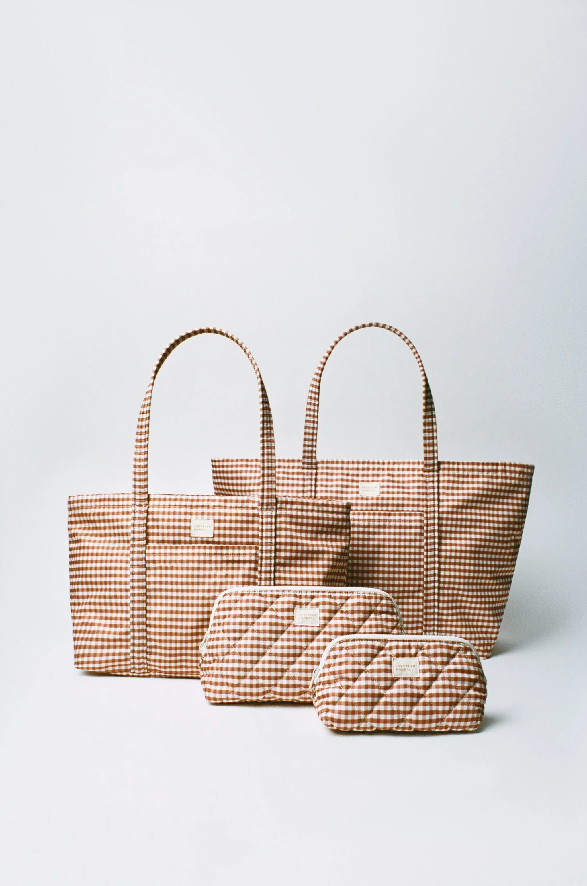 Loeffler Randall - Frances Brown Gingham Cosmetic Pouch - Image 3