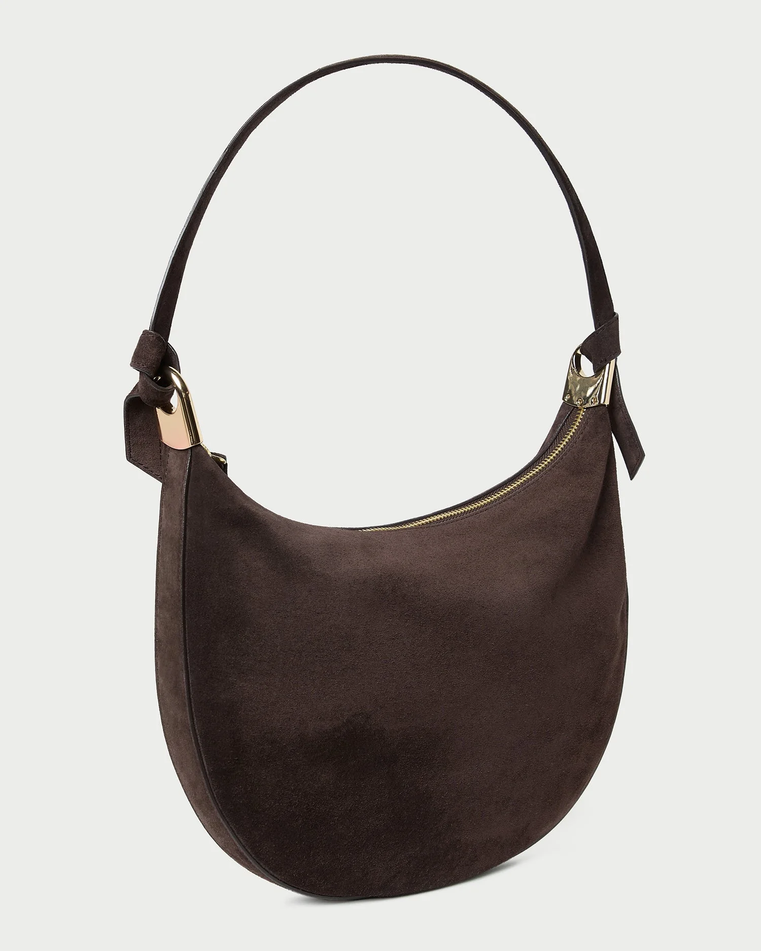 Loeffler Randall - Harlow Brown Suede Shoulder Bag - Image 2