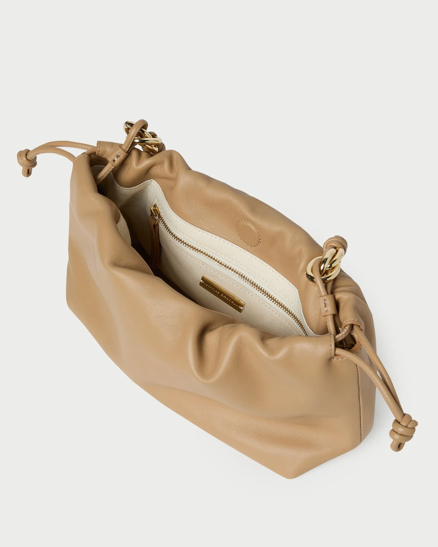 Loeffler Randall - Kiri Khaki Leather Shoulder Bag - Image 4