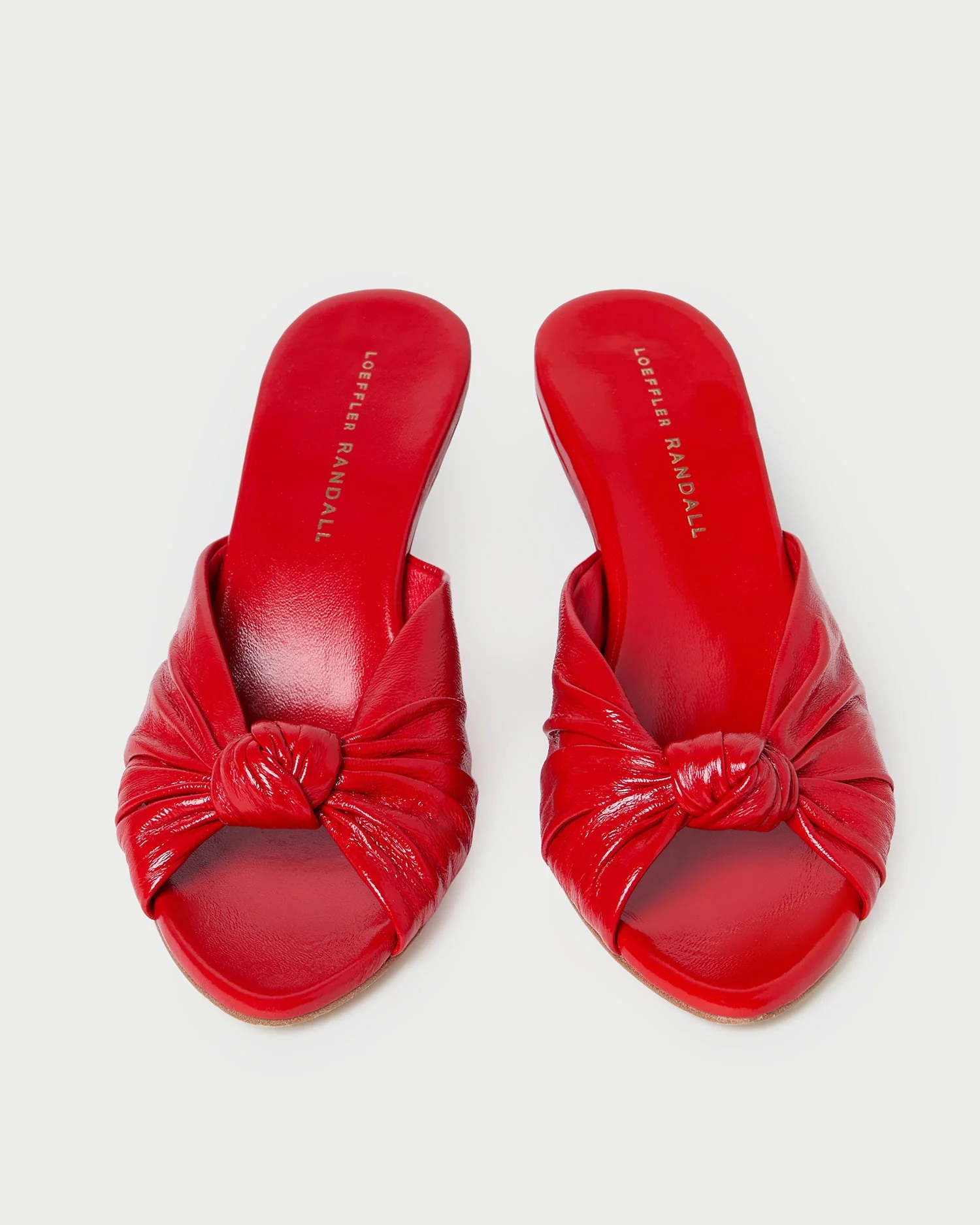 Loeffler Randall - Marsy Red Leather Knot Wedge - Image 3